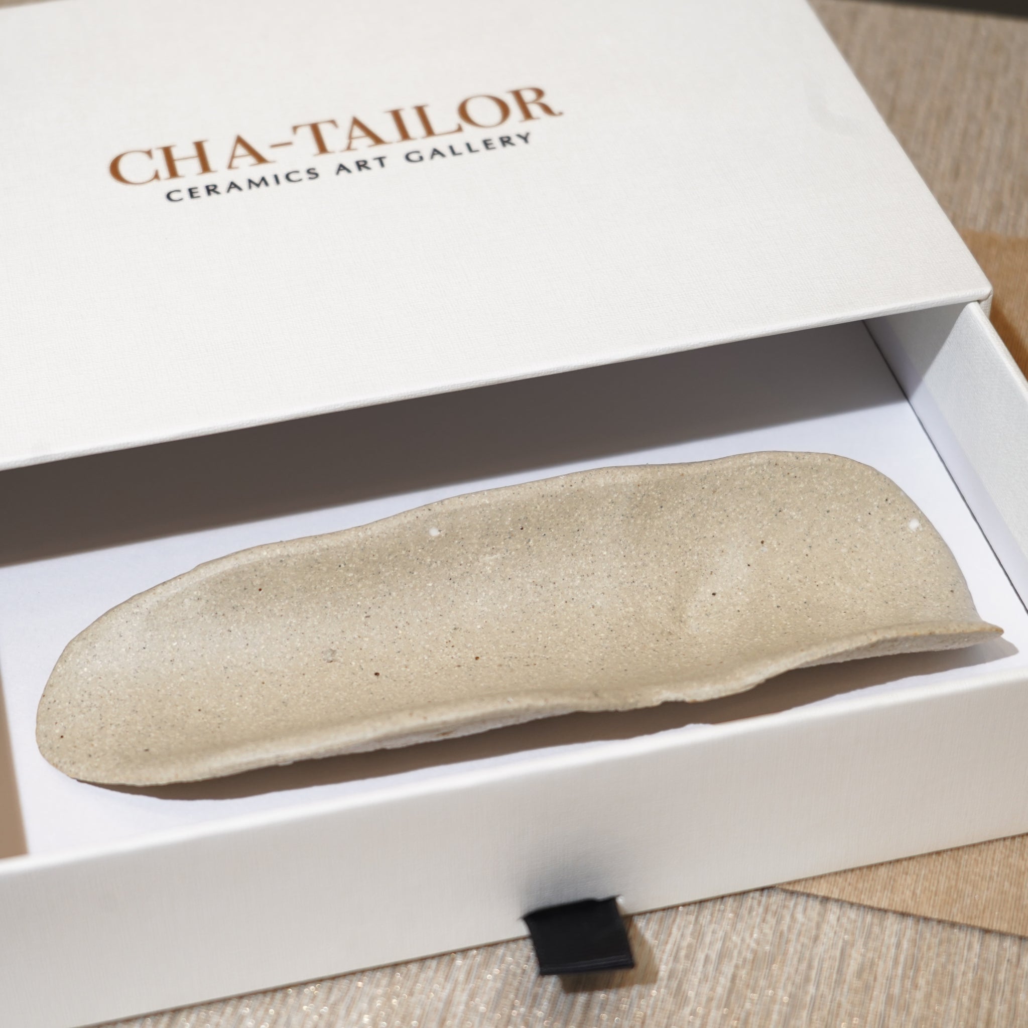 *新品*【雪隱 · 雪拂】全手工灰陶茶則