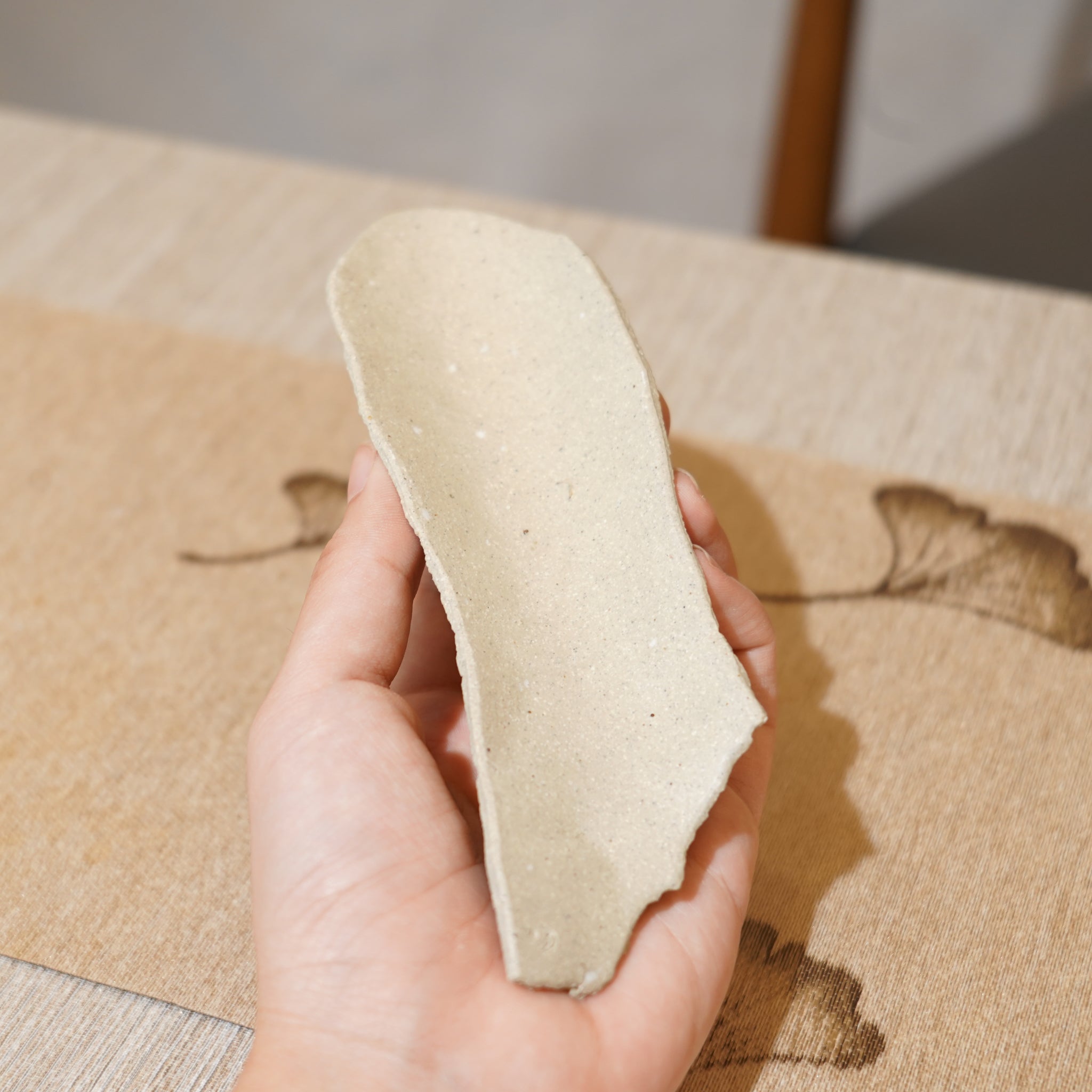 *新品*【雪隱 · 雪拂】全手工灰陶茶則