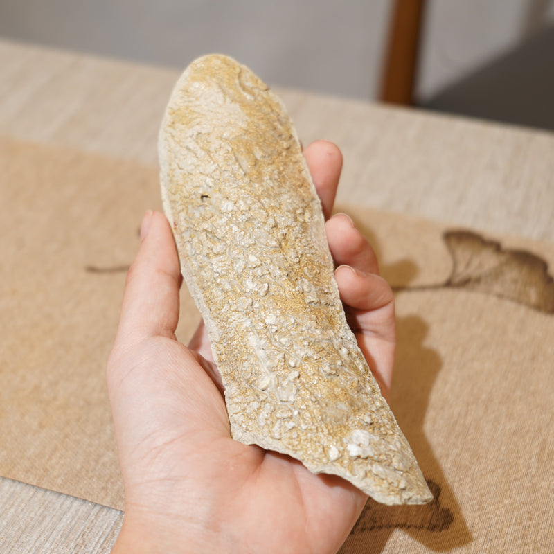 *新品*【雪隱 · 雪拂】全手工灰陶茶則