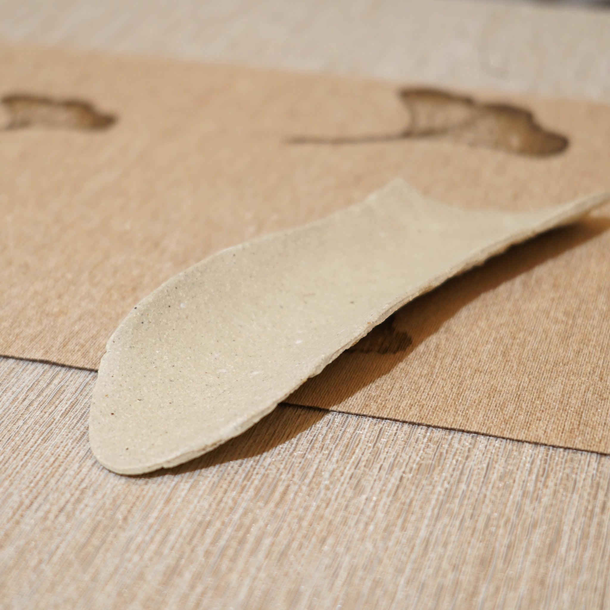 *新品*【雪隱 · 雪拂】全手工灰陶茶則