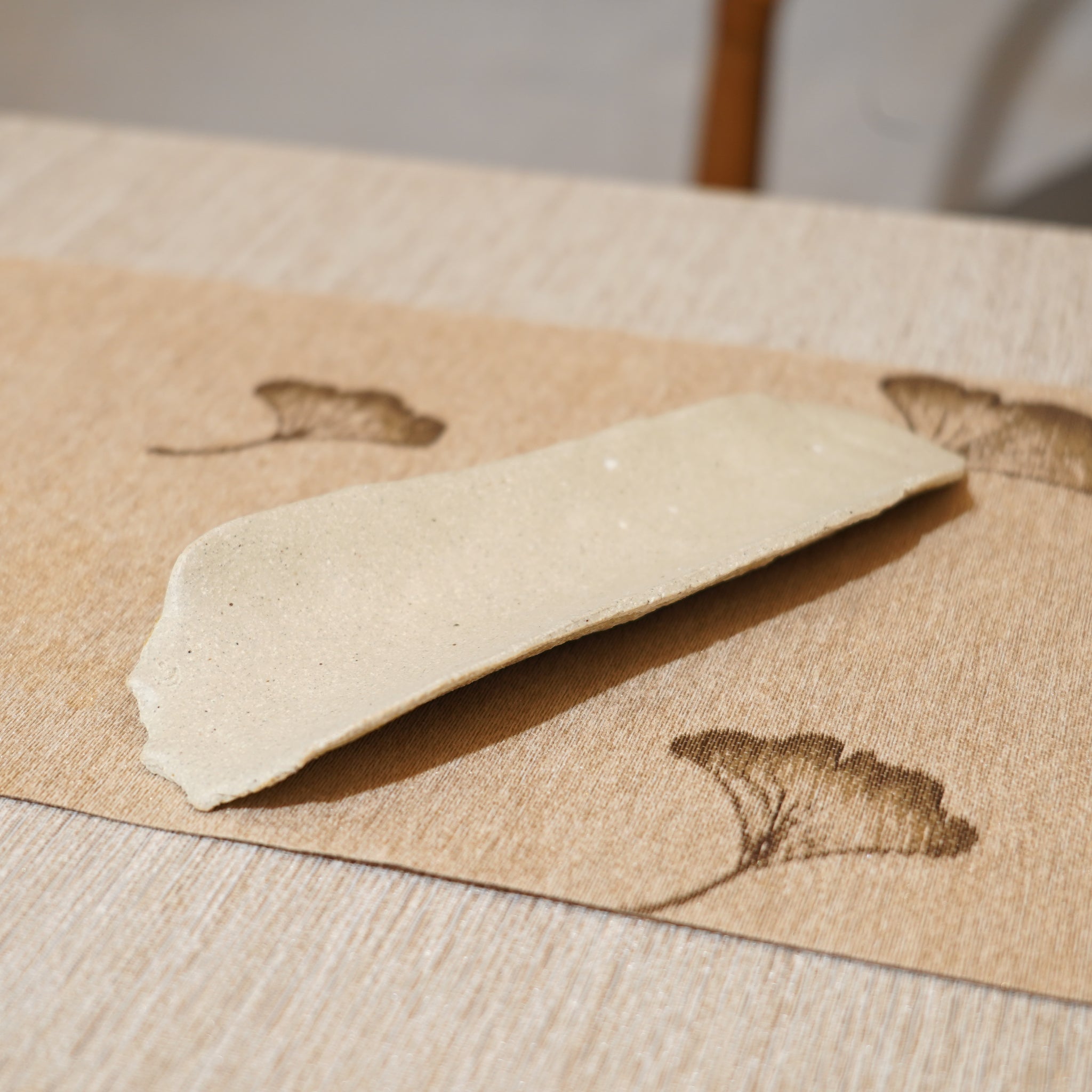 *新品*【雪隱 · 雪拂】全手工灰陶茶則