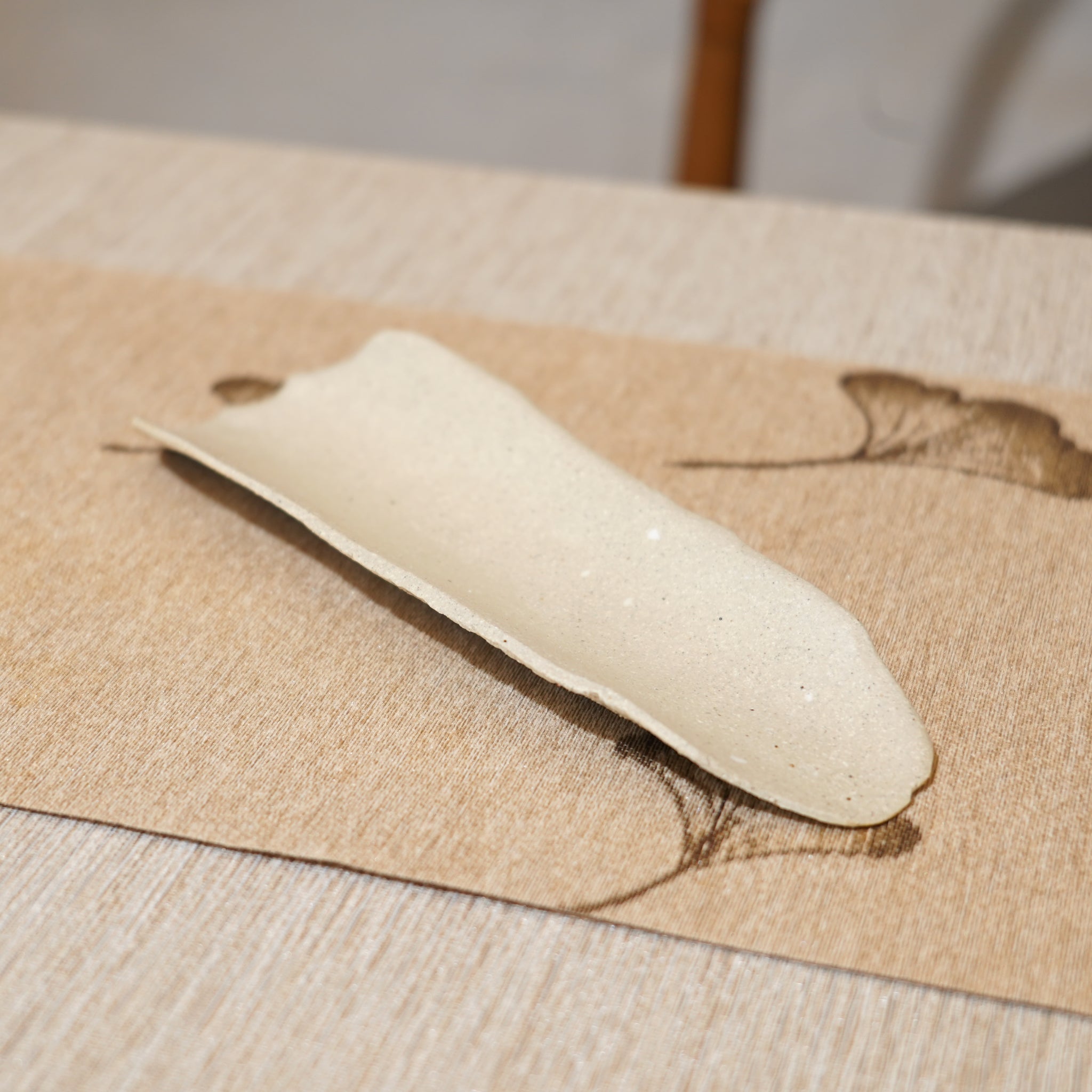 *新品*【雪隱 · 雪拂】全手工灰陶茶則