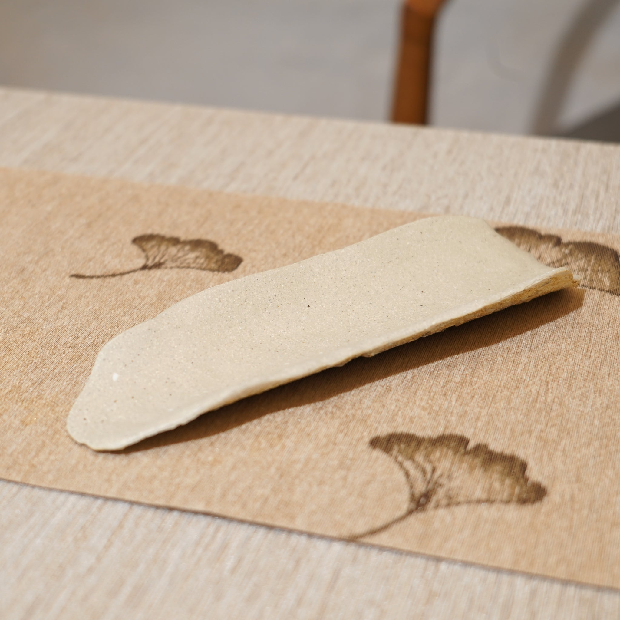 *新品*【雪隱 · 雪拂】全手工灰陶茶則