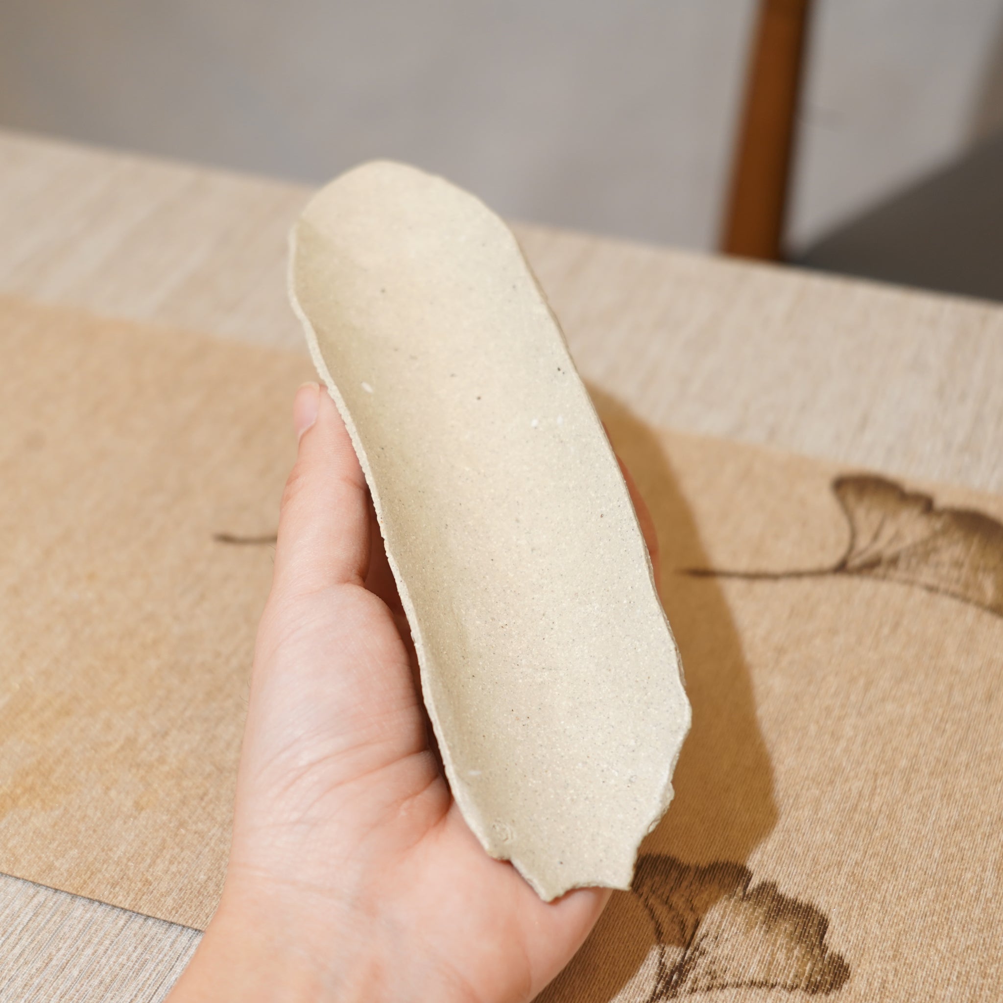 *新品*【雪隱 · 雪拂】全手工灰陶茶則