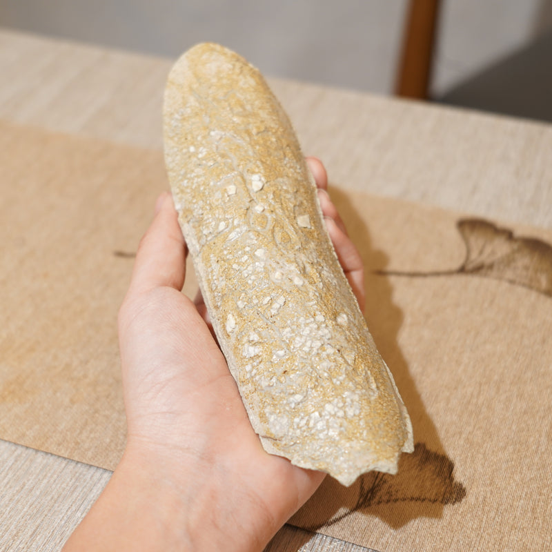 *新品*【雪隱 · 雪拂】全手工灰陶茶則