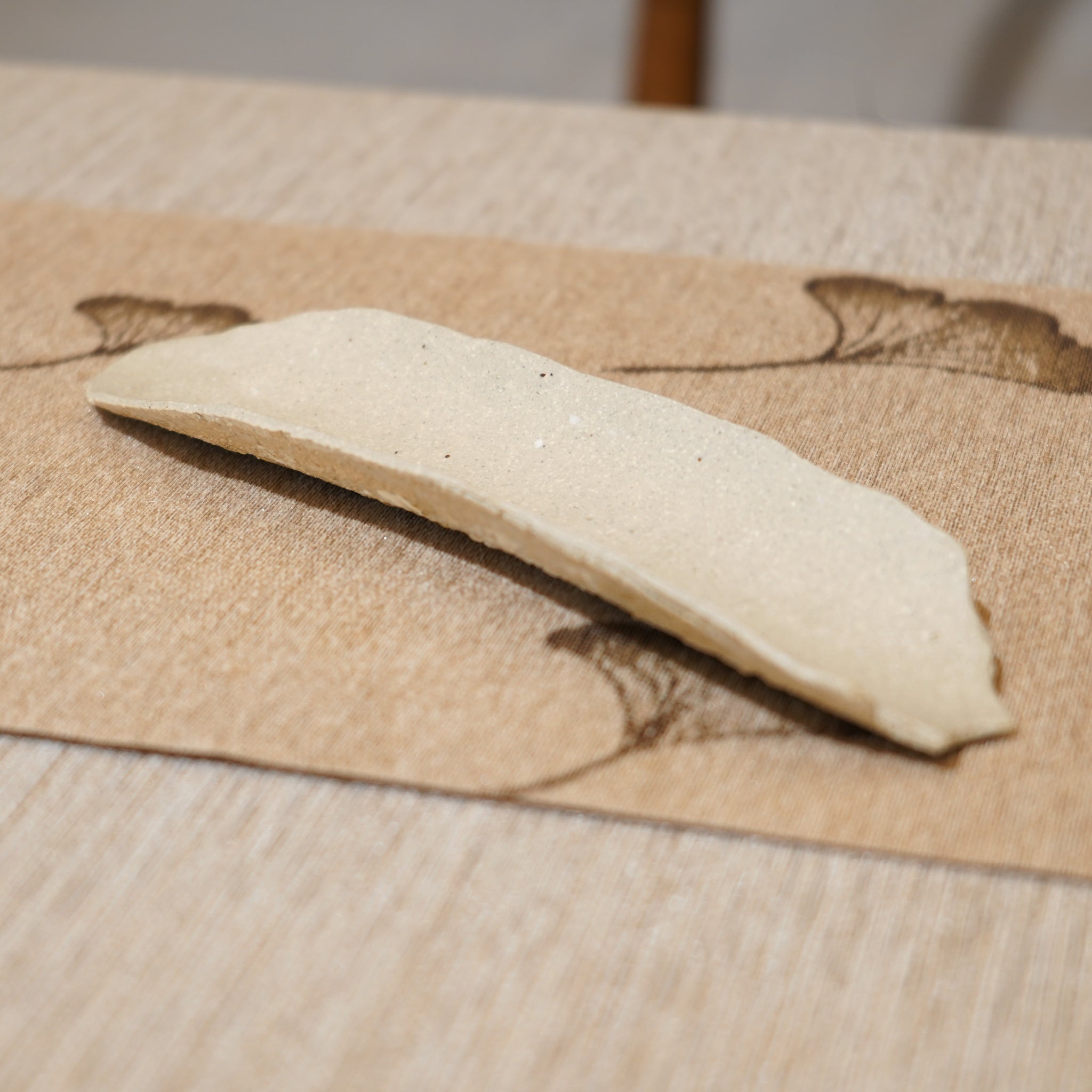 *新品*【雪隱 · 雪拂】全手工灰陶茶則