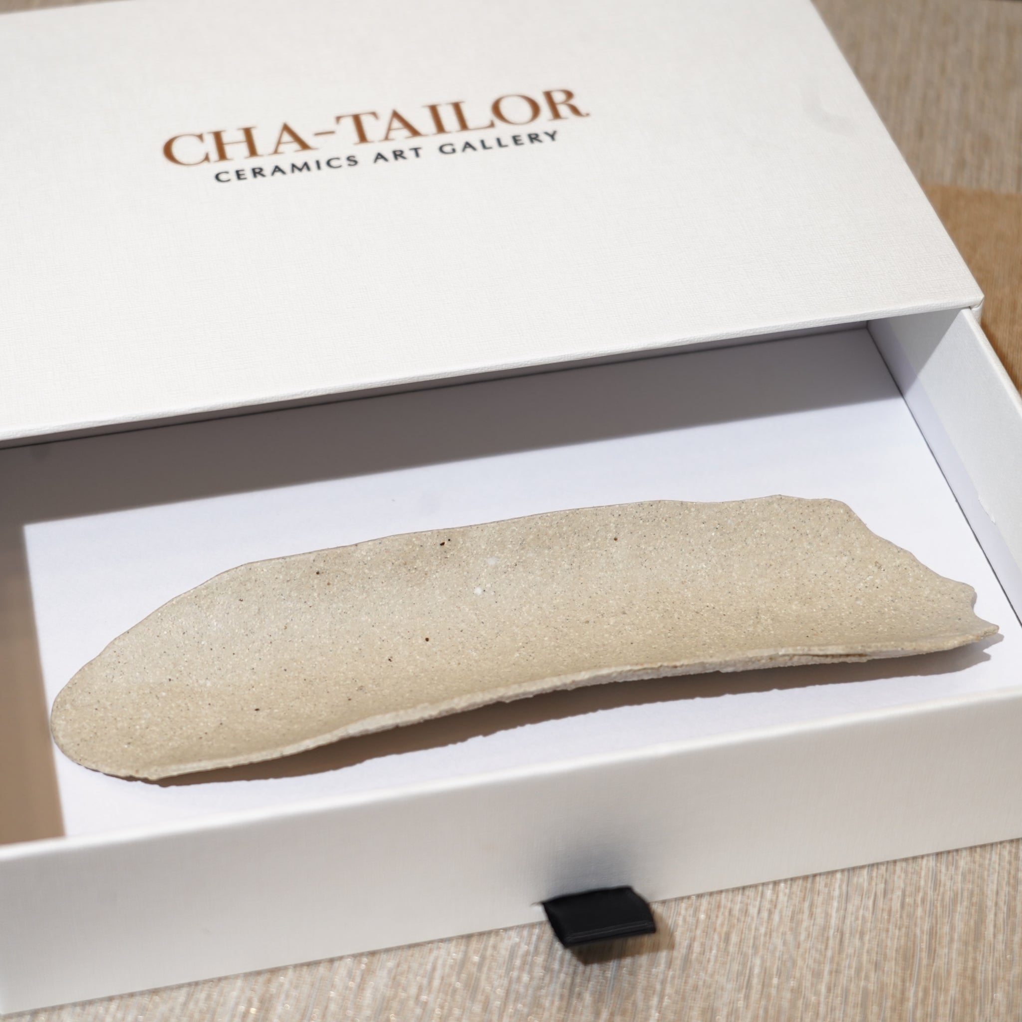 *新品*【雪隱 · 雪拂】全手工灰陶茶則