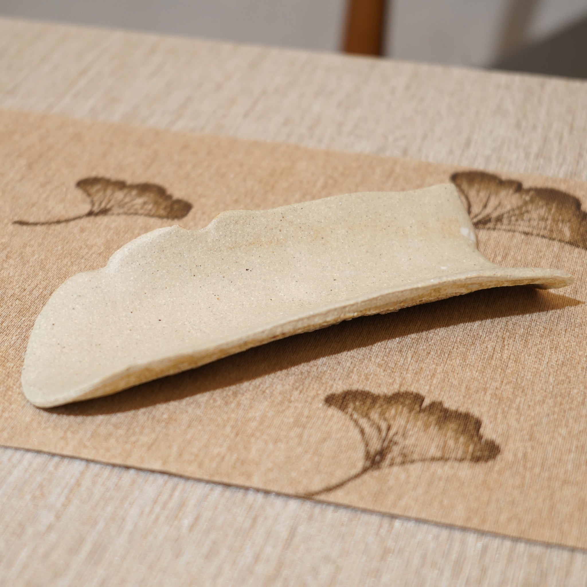 *新品*【雪隱 · 雪拂】全手工灰陶茶則