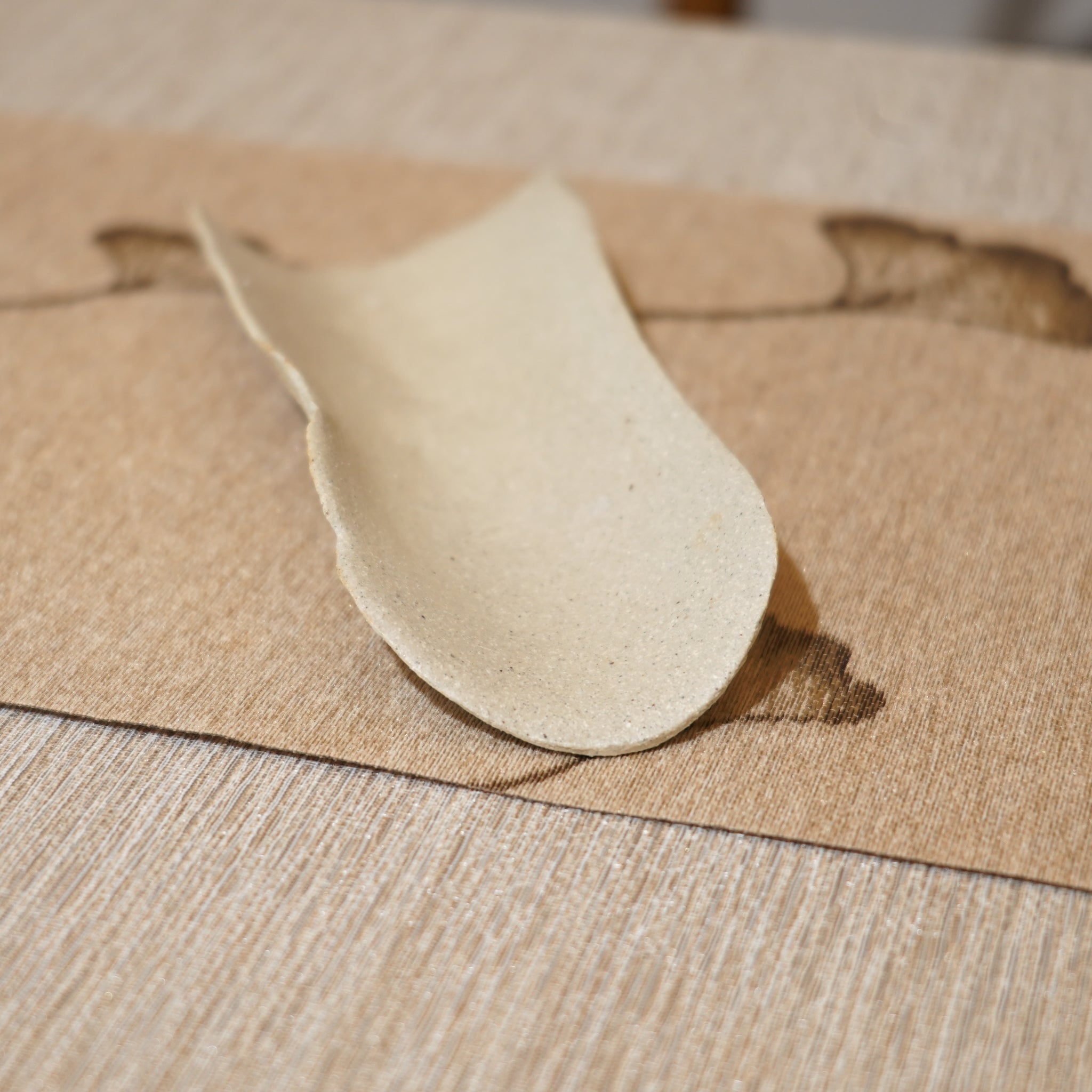 *新品*【雪隱 · 雪拂】全手工灰陶茶則