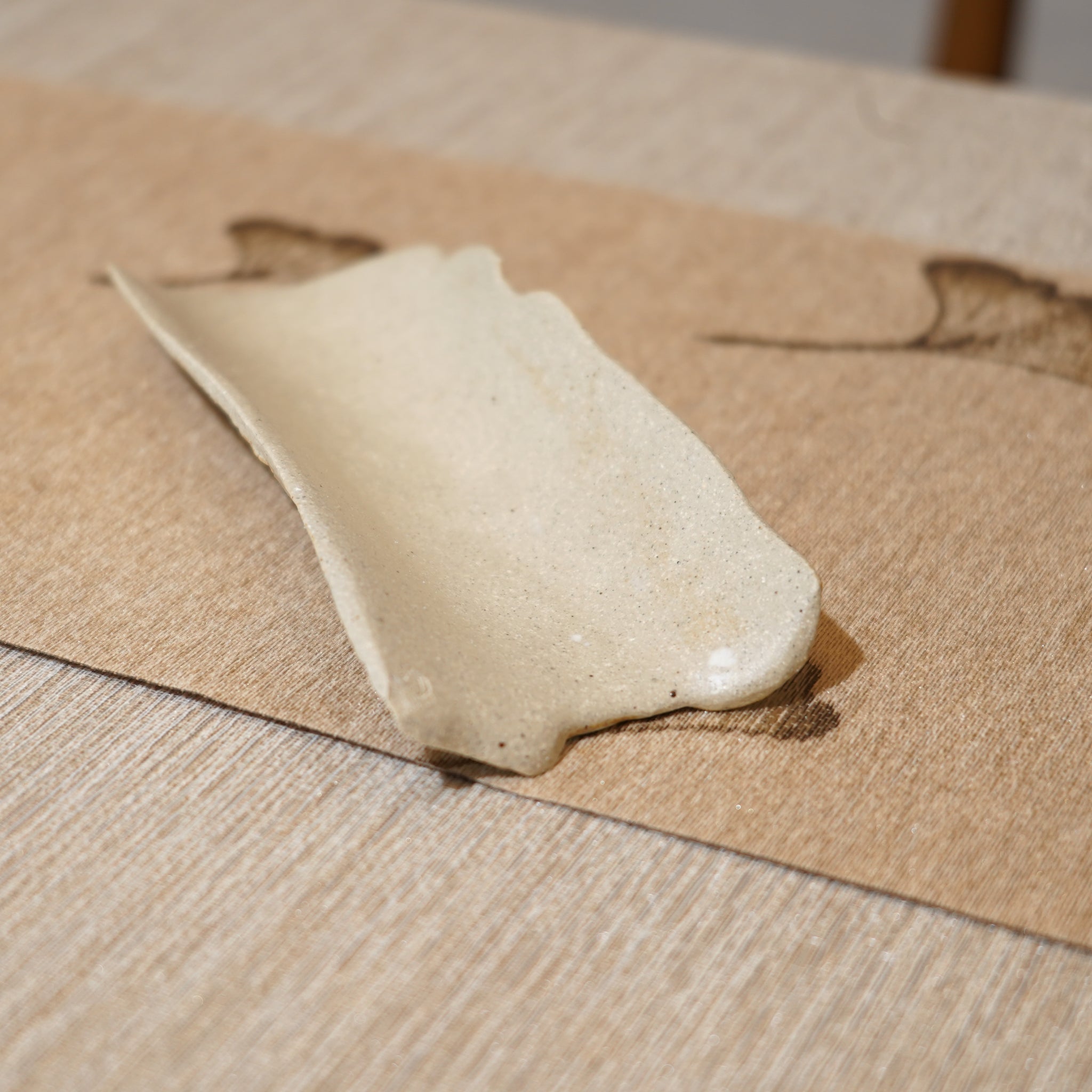 *新品*【雪隱 · 雪拂】全手工灰陶茶則