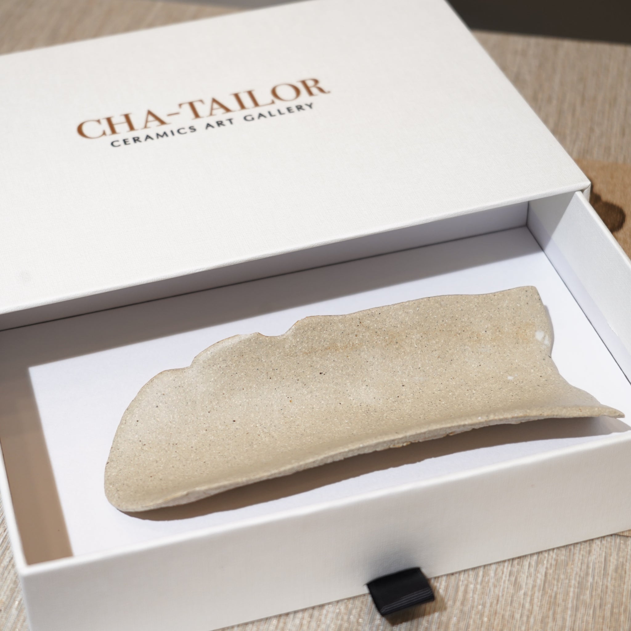 *新品*【雪隱 · 雪拂】全手工灰陶茶則