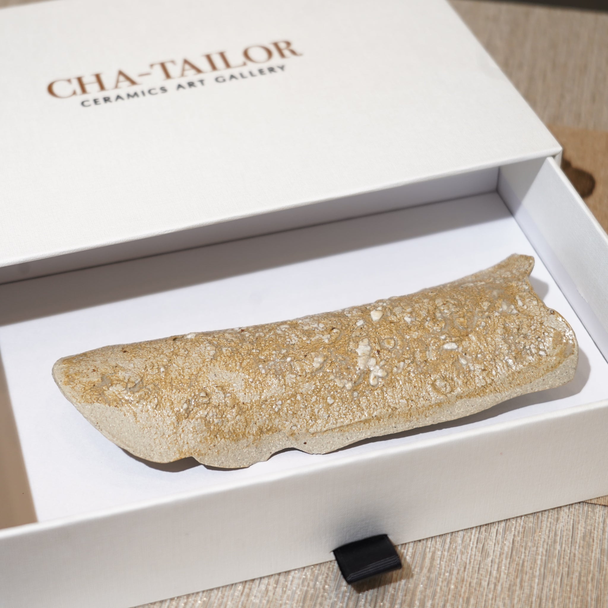 *新品*【雪隱 · 雪拂】全手工灰陶茶則