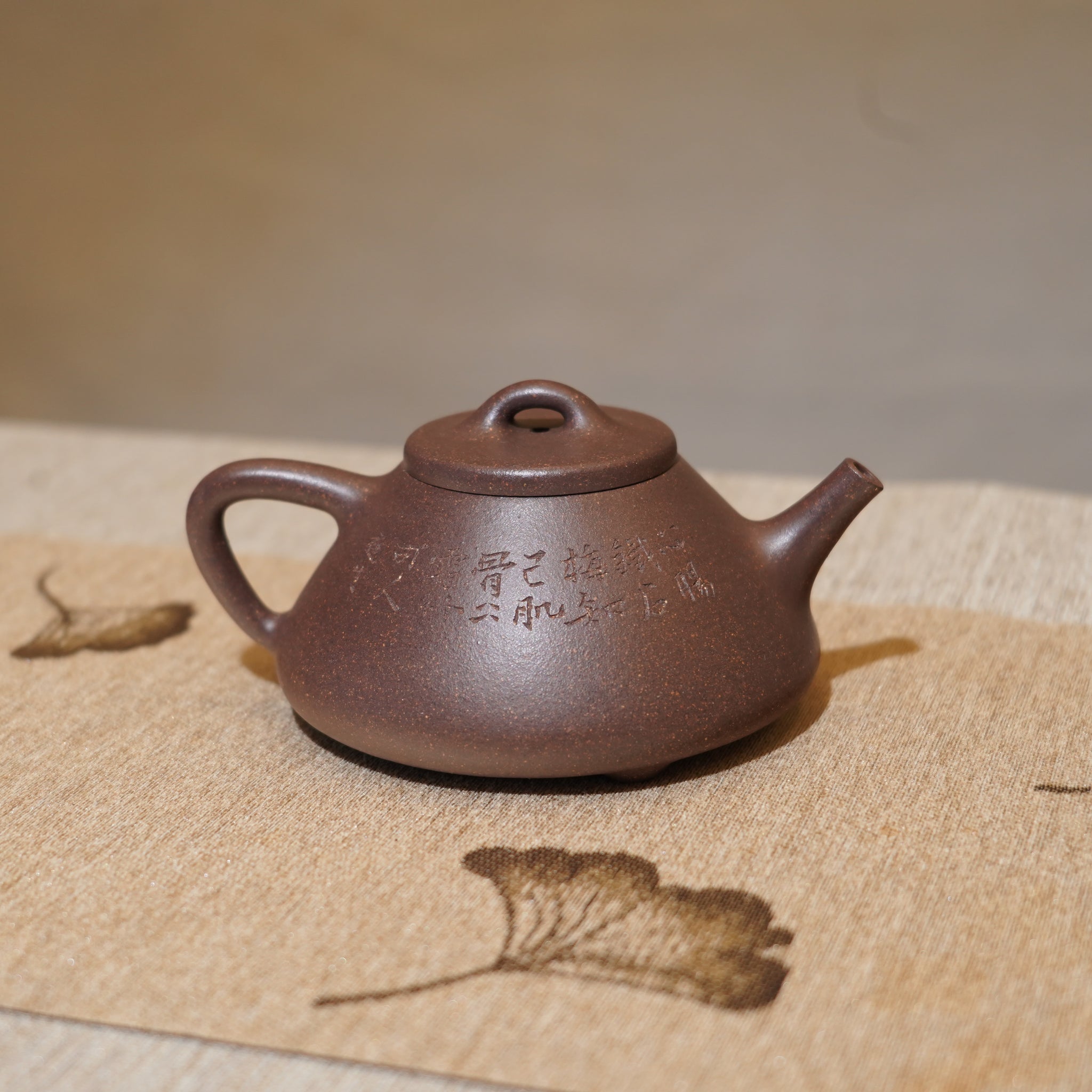 *新品*【子冶石瓢】全手工紫泥雕刻紫砂茶壺