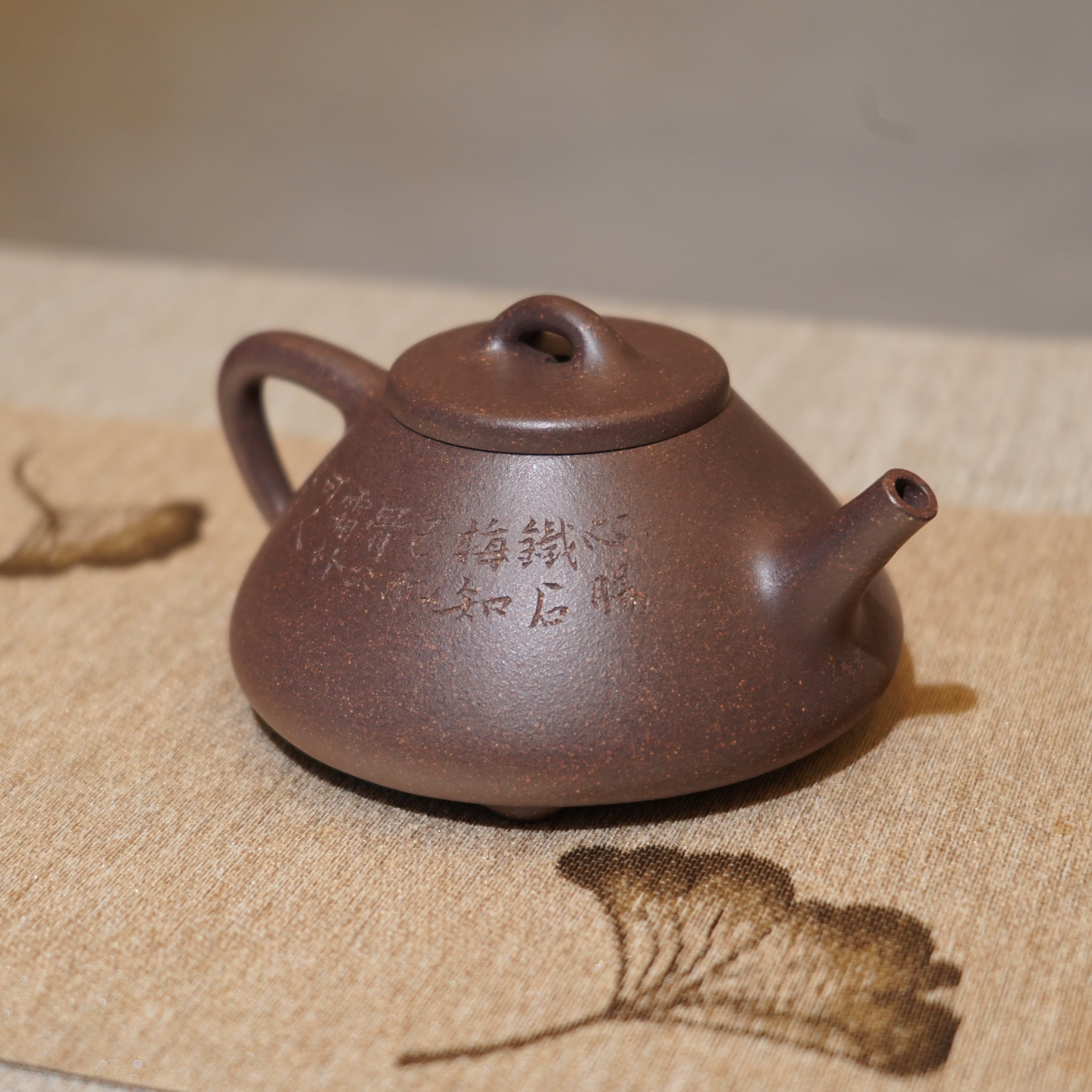 *新品*【子冶石瓢】全手工紫泥雕刻紫砂茶壺