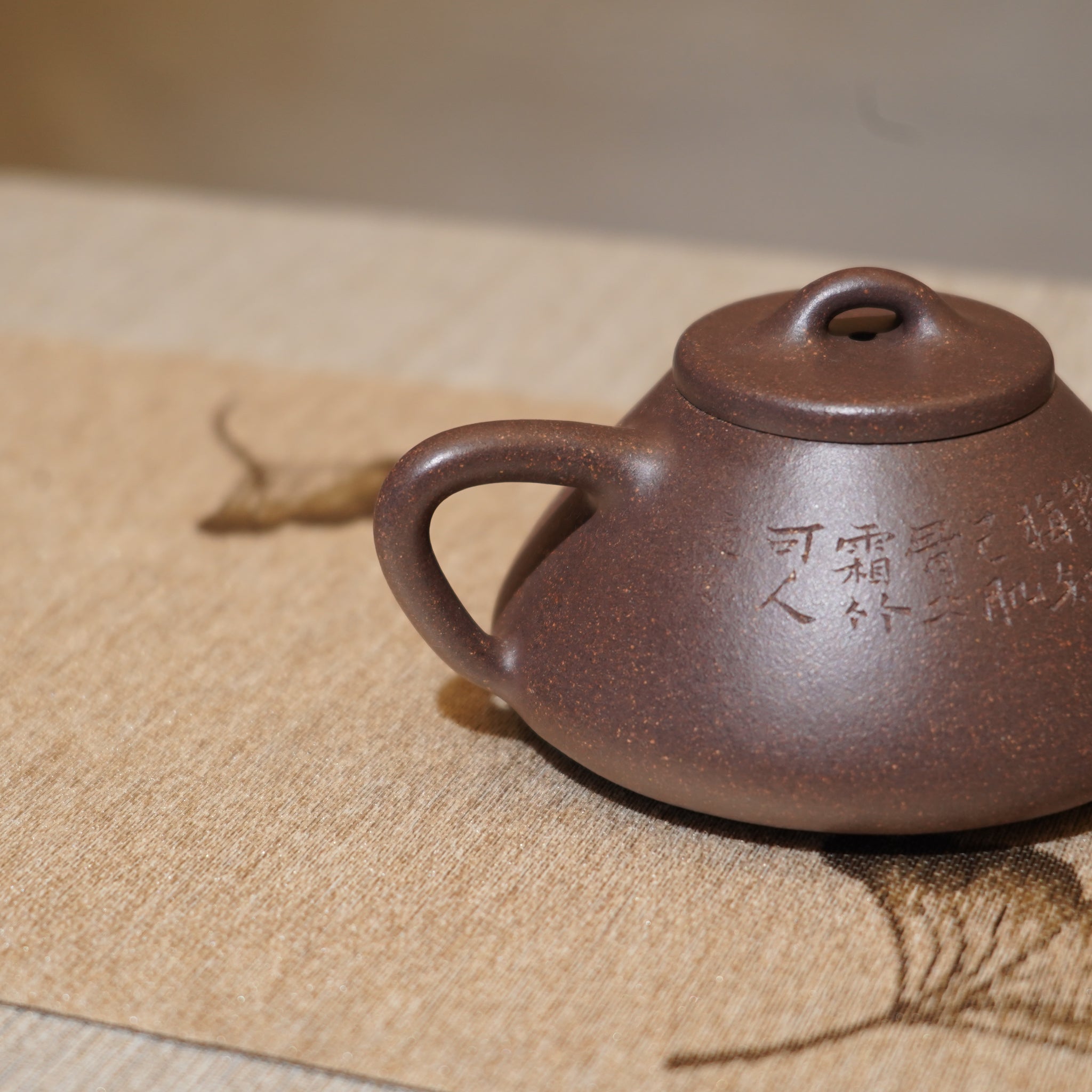 *新品*【子冶石瓢】全手工紫泥雕刻紫砂茶壺