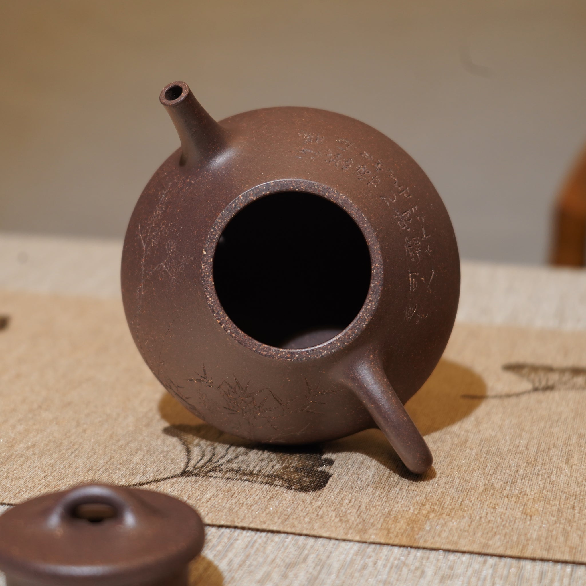 *新品*【子冶石瓢】全手工紫泥雕刻紫砂茶壺