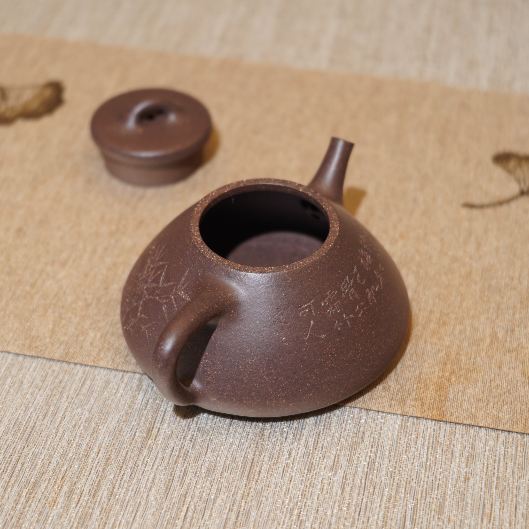 *新品*【子冶石瓢】全手工紫泥雕刻紫砂茶壺