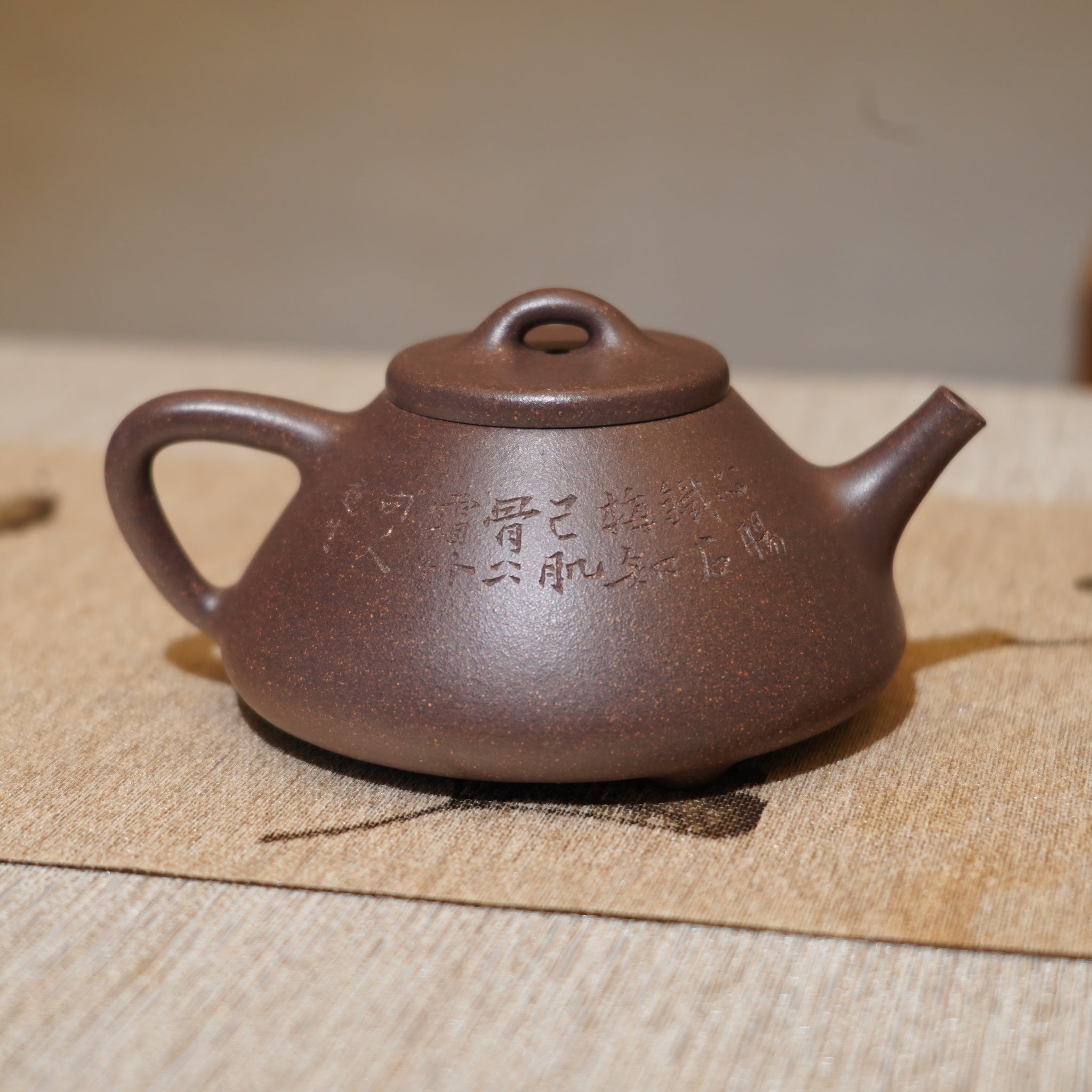 *新品*【子冶石瓢】全手工紫泥雕刻紫砂茶壺