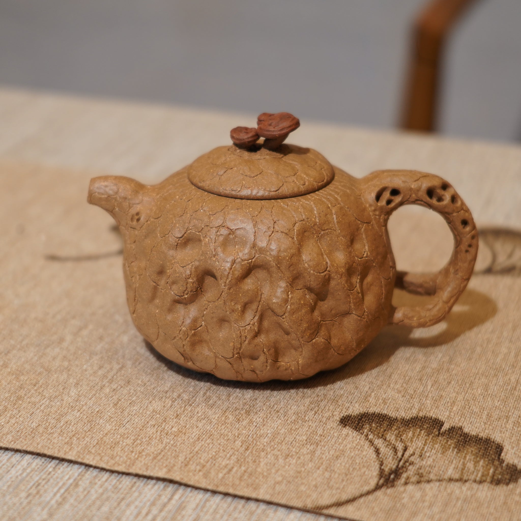 *新品*【靈芝供春】原礦老段泥仿生茶壺