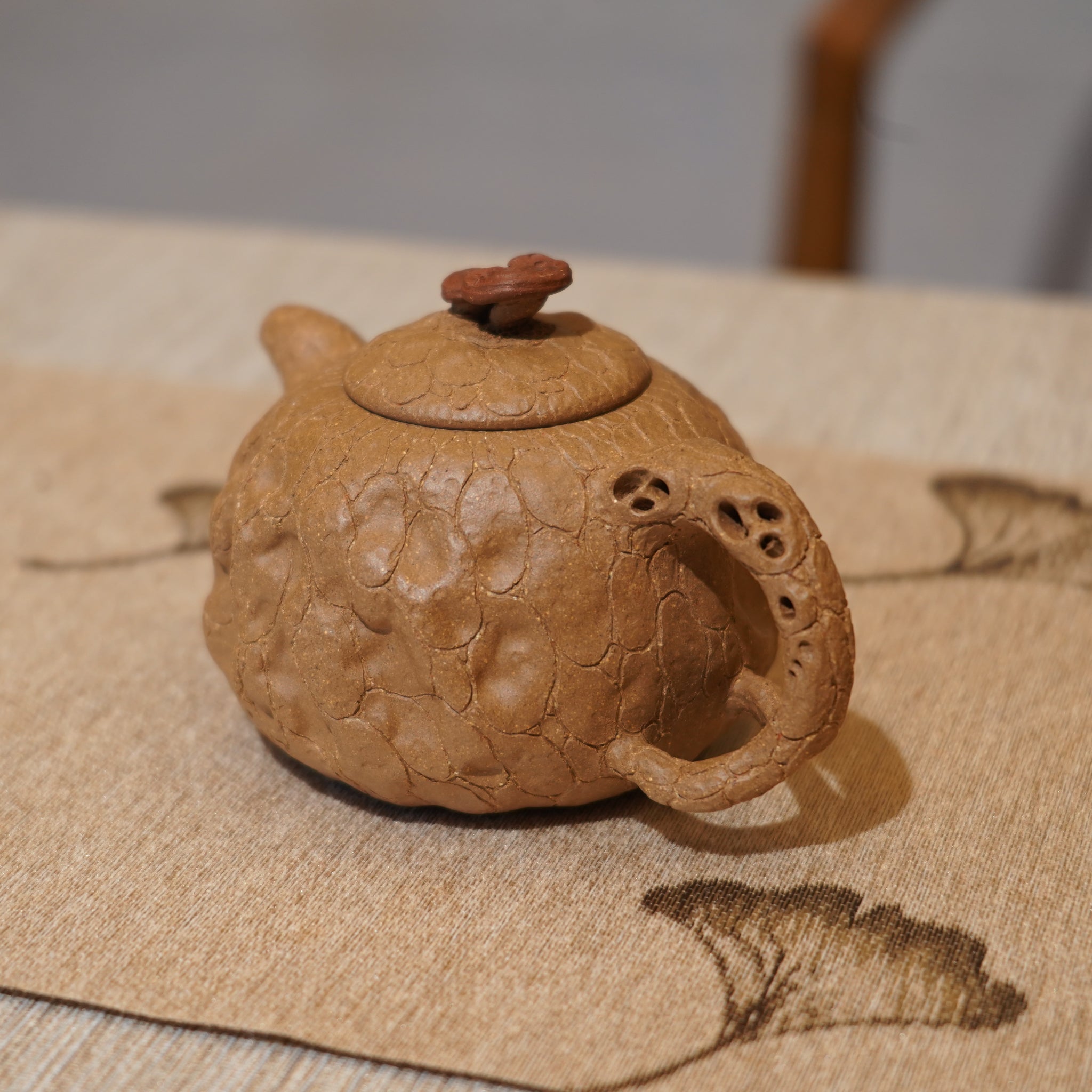 *新品*【靈芝供春】原礦老段泥仿生茶壺