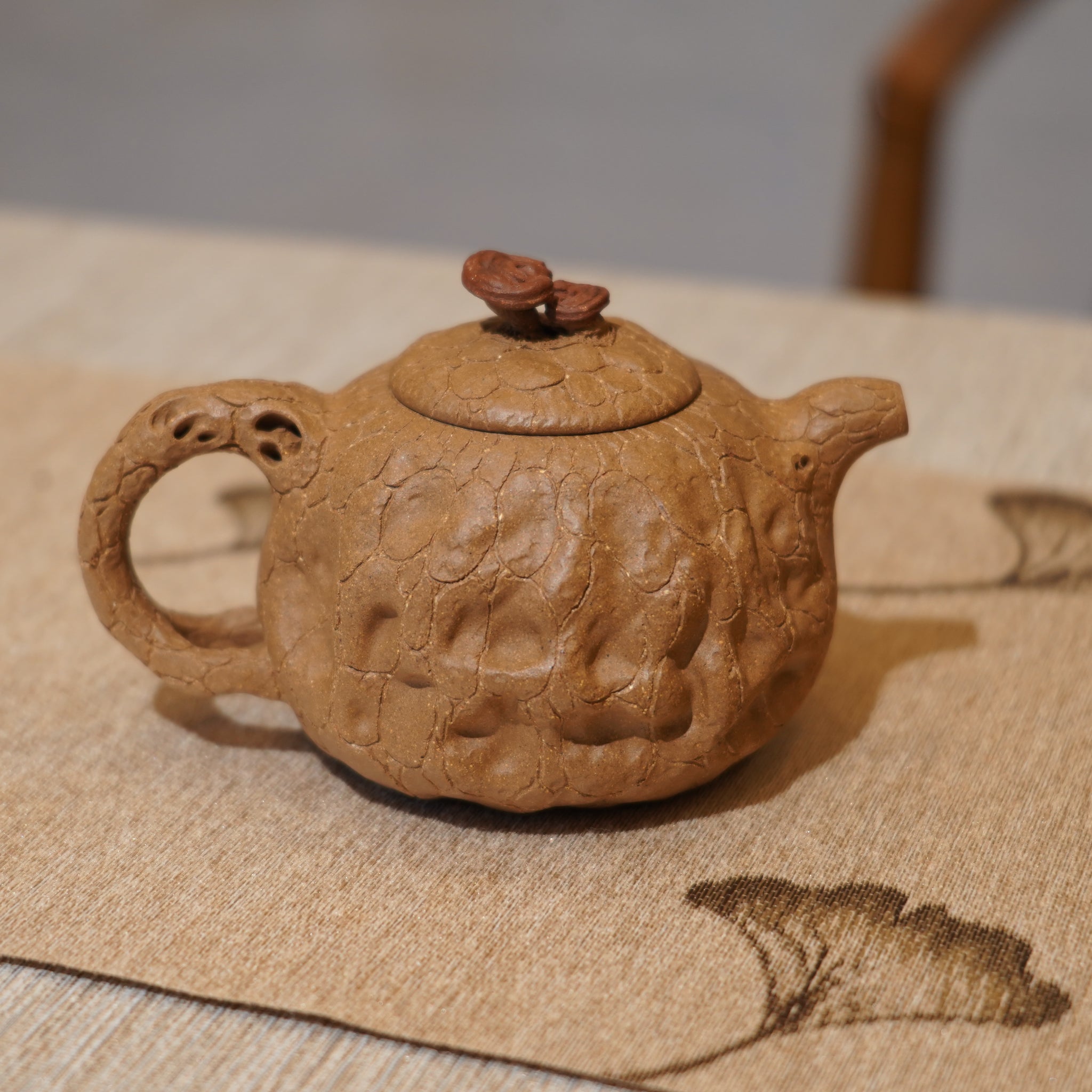 *新品*【靈芝供春】原礦老段泥仿生茶壺