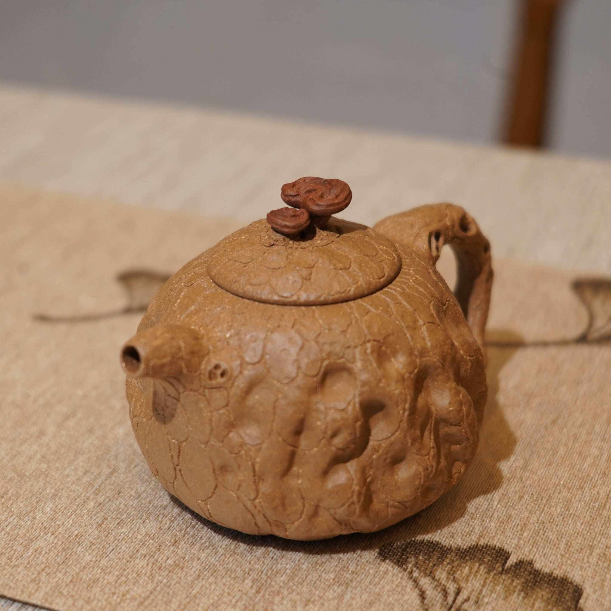*新品*【靈芝供春】原礦老段泥仿生茶壺