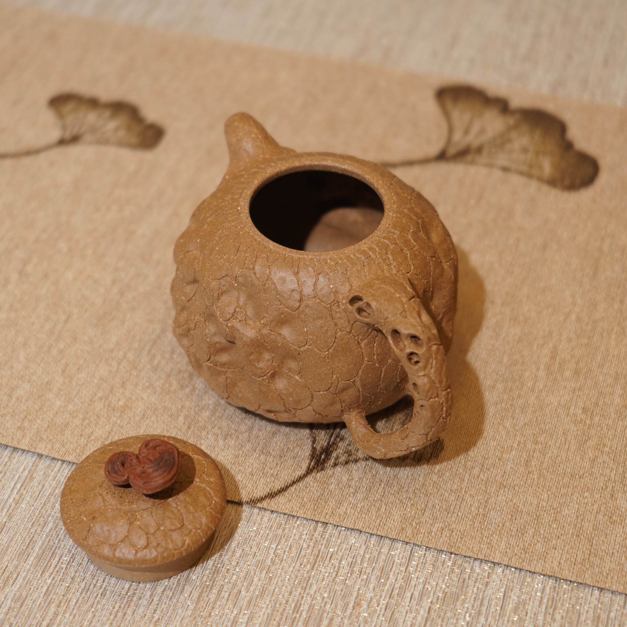 *新品*【靈芝供春】原礦老段泥仿生茶壺