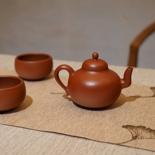 *新品*【梨式宮燈】全手工原礦小煤窯朱泥紫砂茶具套組