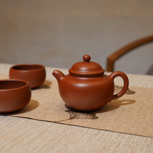 【蓮子】全手工原礦小煤窯朱泥紫砂茶具套組