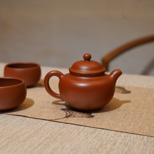 【蓮子】全手工原礦小煤窯朱泥紫砂茶具套組