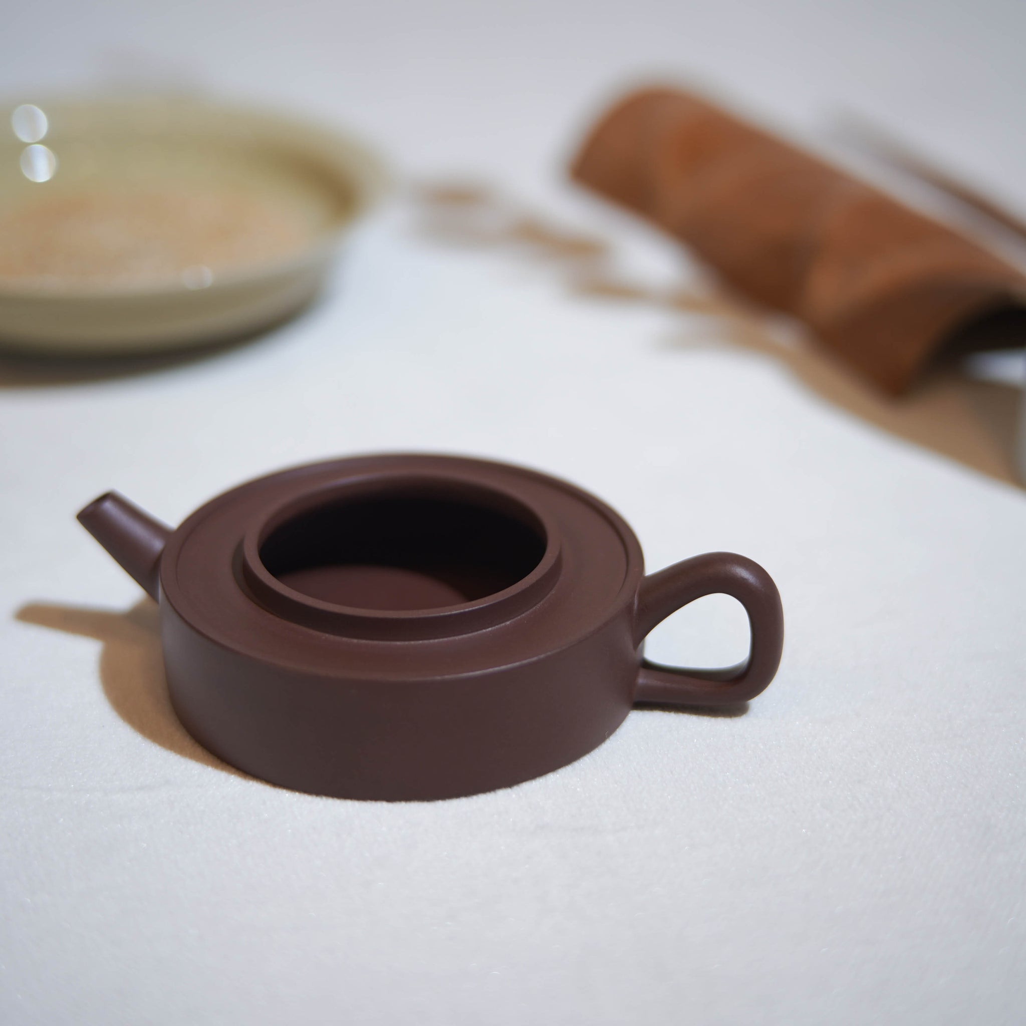 *New Product* [Ming Style Zhoupan] Fully Handmade Raw Mineral Purple Clay and Purple Clay Teapot