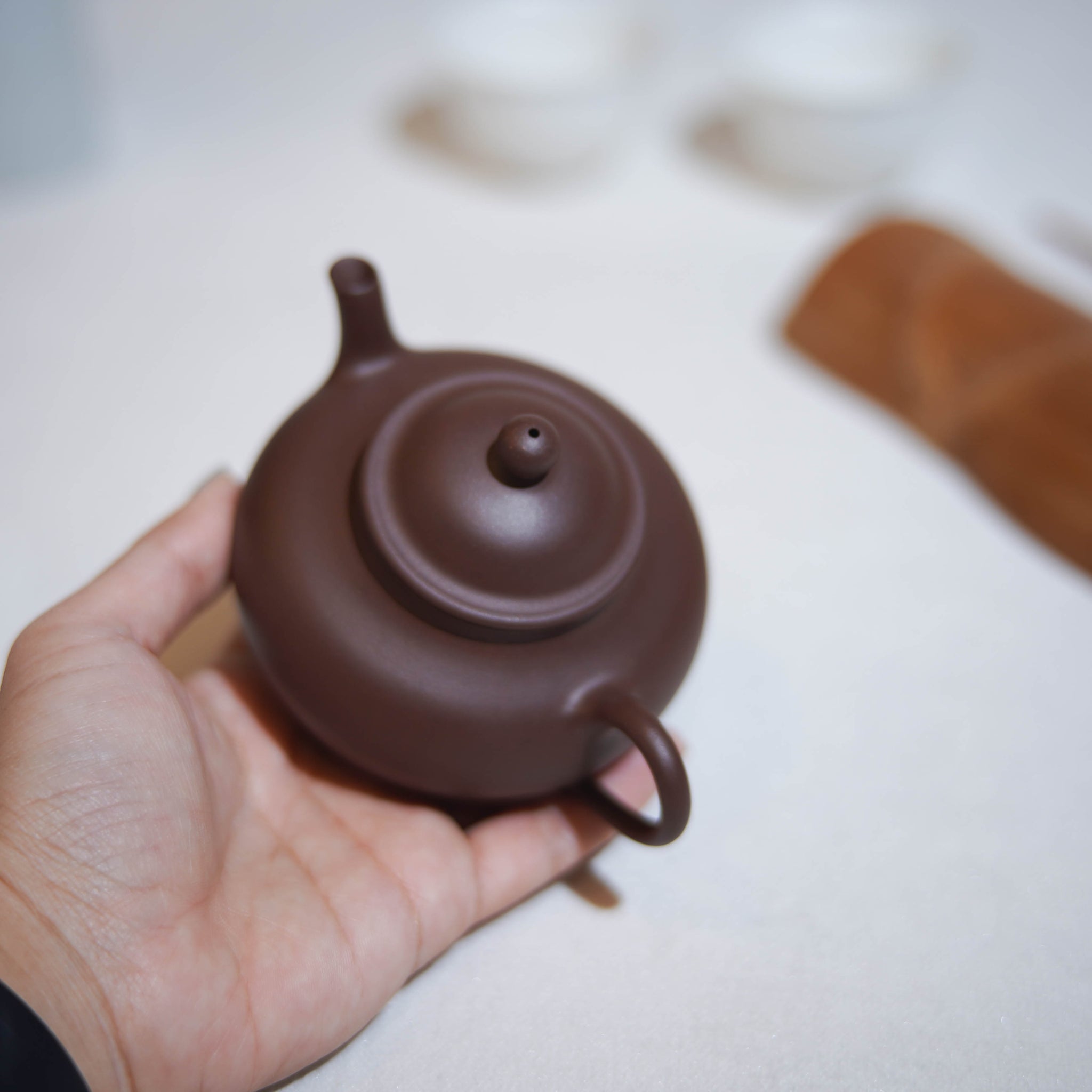 *New Product* [Tingfeng] Fully handmade raw mineral purple clay and purple sand teapot