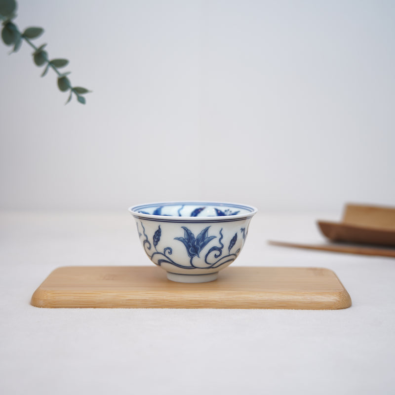 【Tanghua】Jingdezhen blue and white tea cup