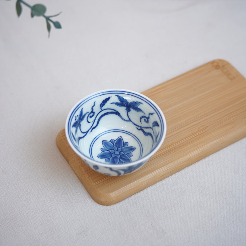 【Tanghua】Jingdezhen blue and white tea cup