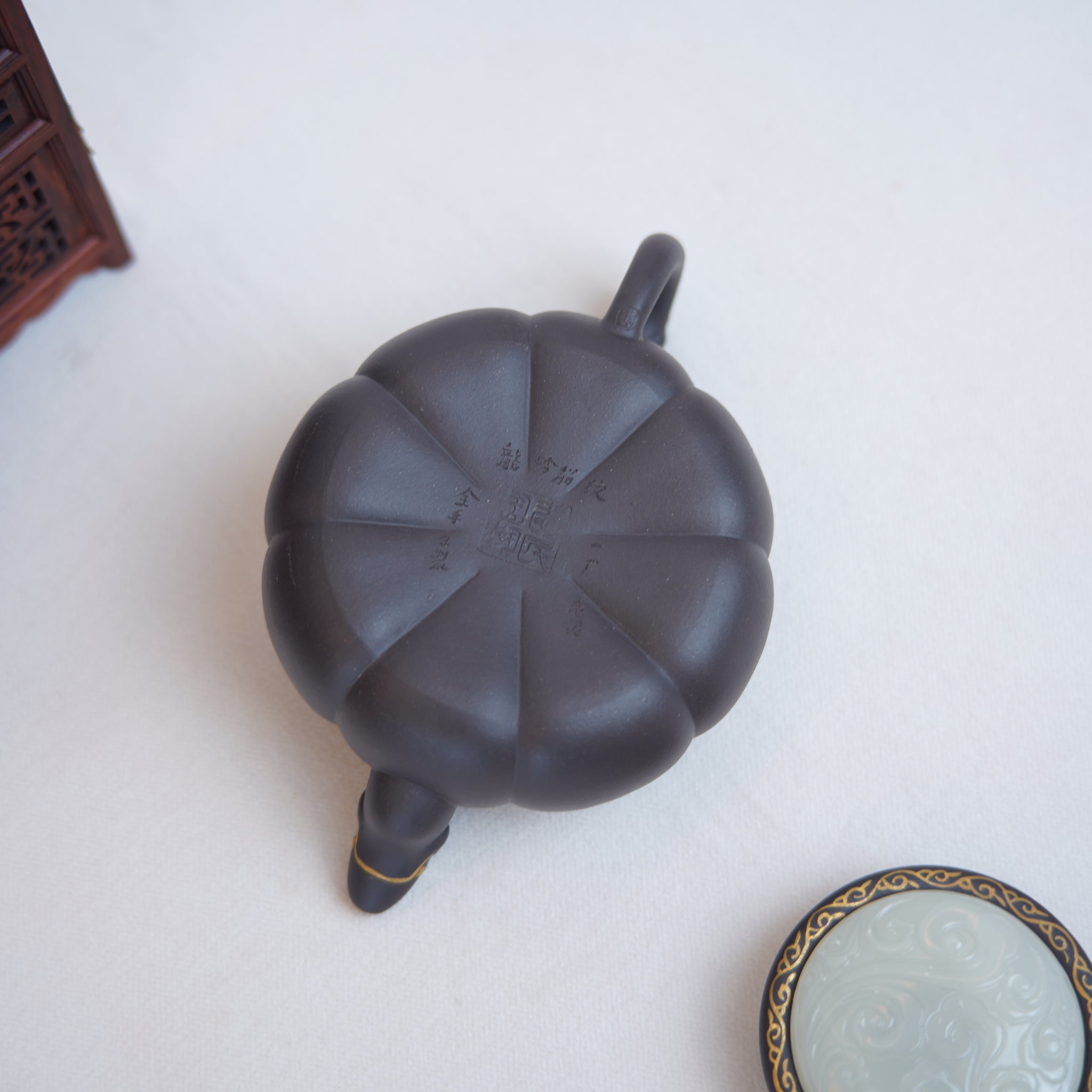 *New Product* [Long Yin Jinwei] Fully handmade raw ore black gold sand Shilairun purple sand teapot