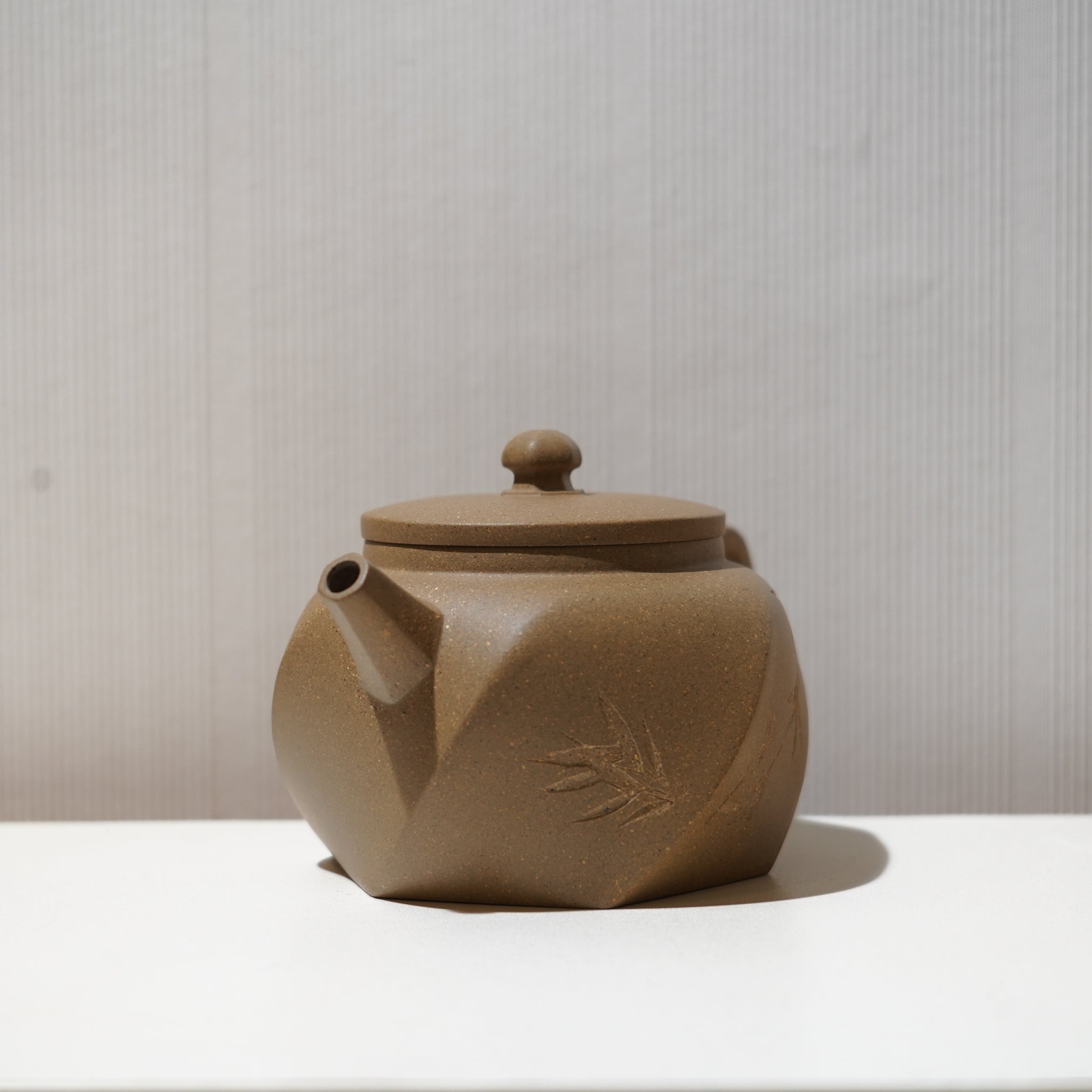 【六方竹韻】段泥雕刻紫砂茶壺