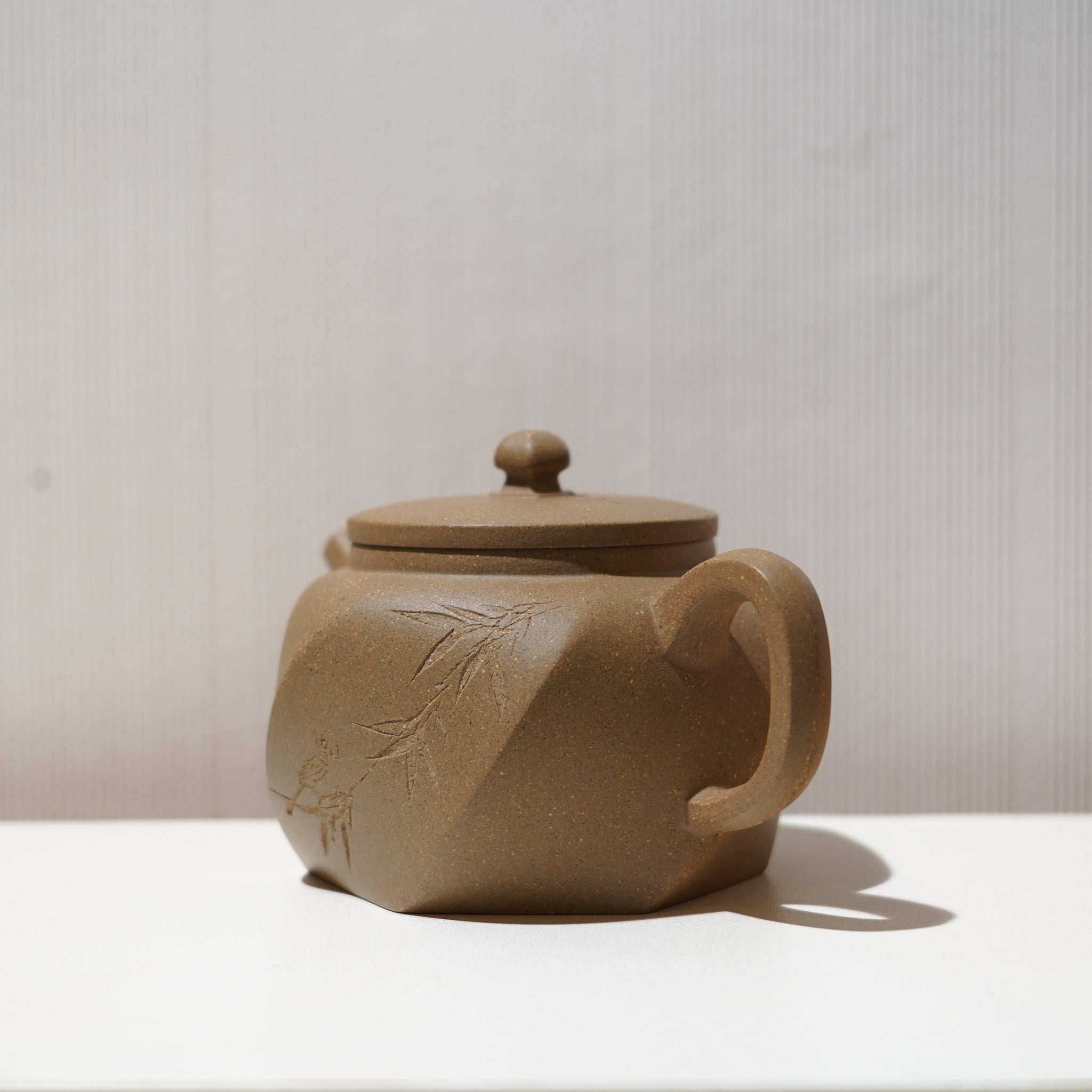 【六方竹韻】段泥雕刻紫砂茶壺