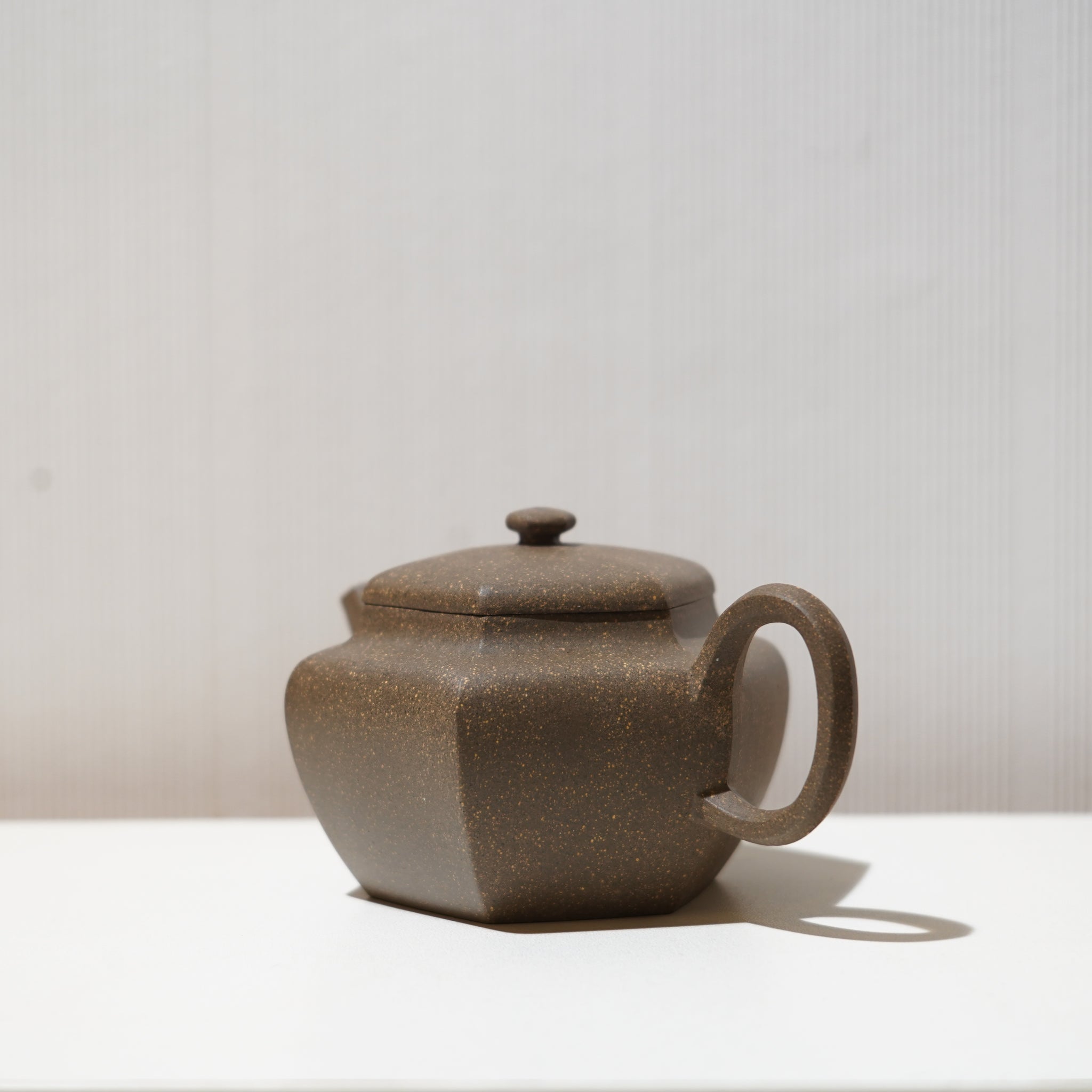 【六方玲瓏】青灰段泥紫砂茶壺