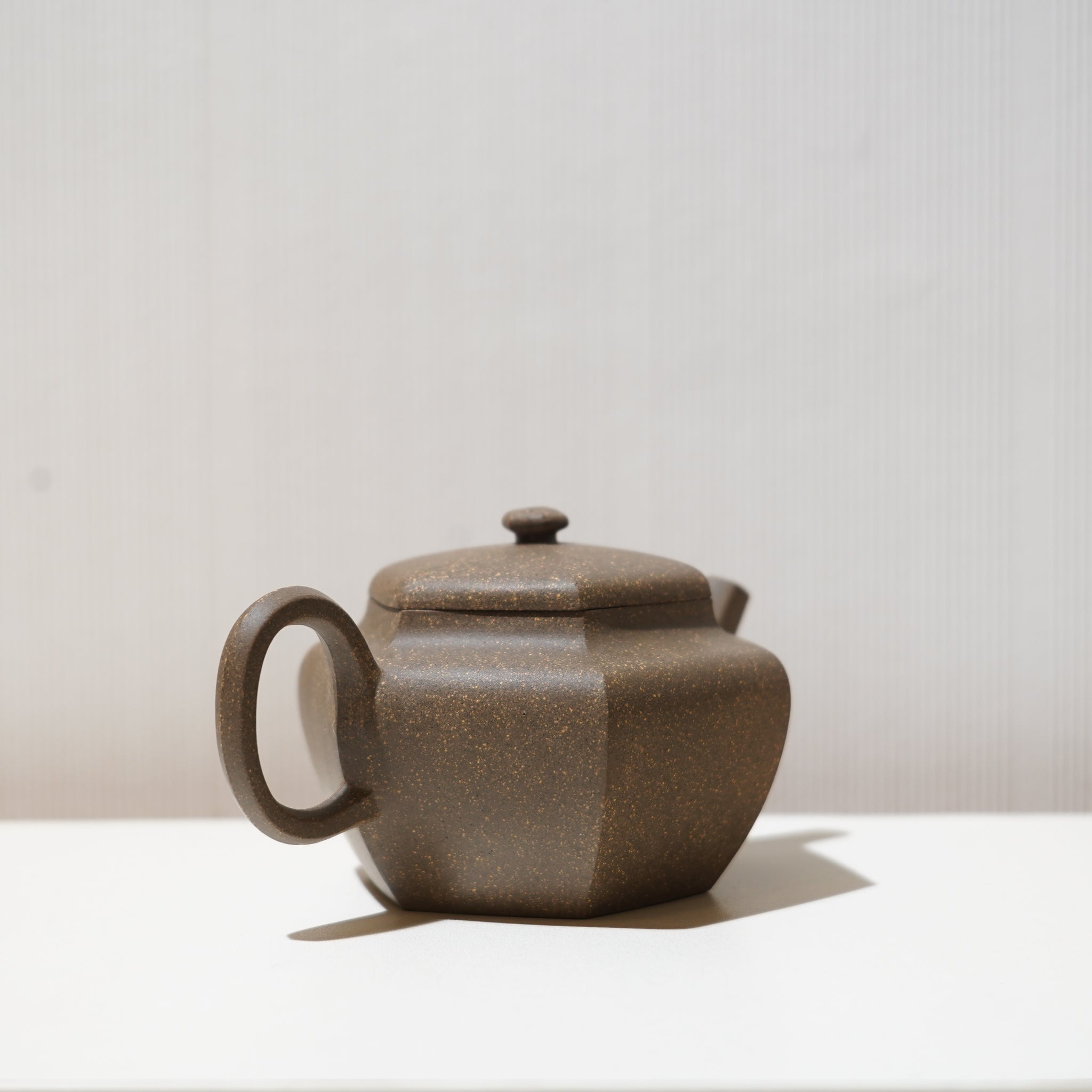 【六方玲瓏】青灰段泥紫砂茶壺