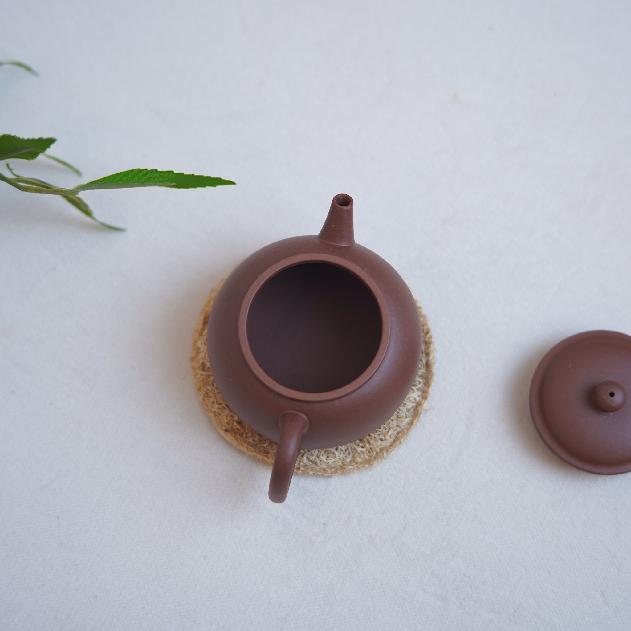 *New Product* [Zhongfang Round Pot] Fully Handmade Raw Mineral Purple Clay Teapot