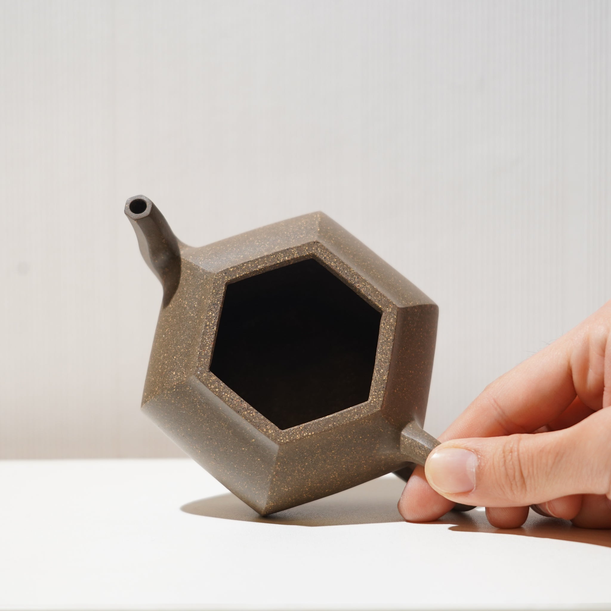 【六方君德】青灰段泥紫砂茶壺