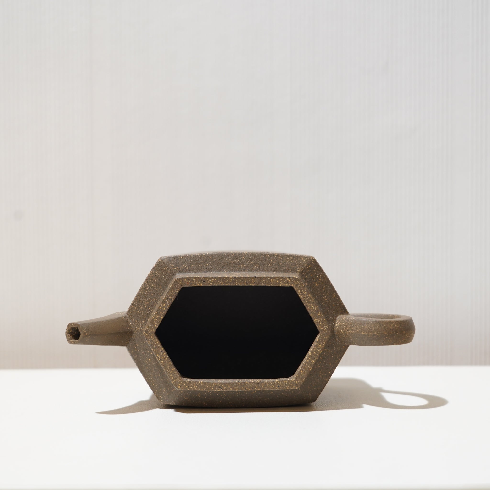 【長六方】青灰段泥紫砂茶壺