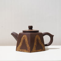 【絞泥六方】紫泥絞泥紫砂茶壺