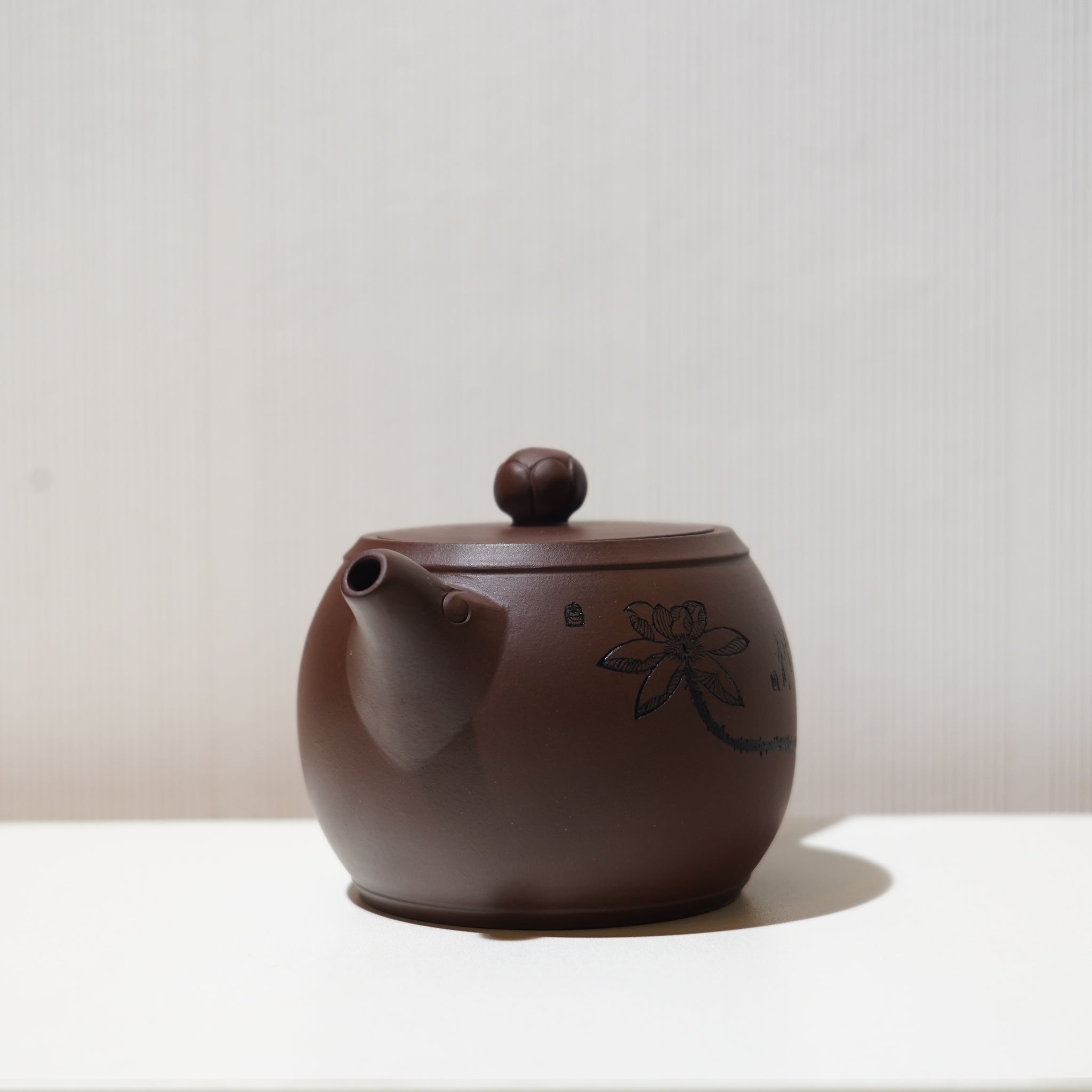 【荷香】紫泥刻畫紫砂茶壺