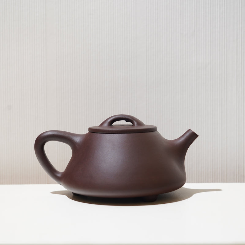 （已售出）【石瓢】原礦紫泥刻畫紫砂茶壺