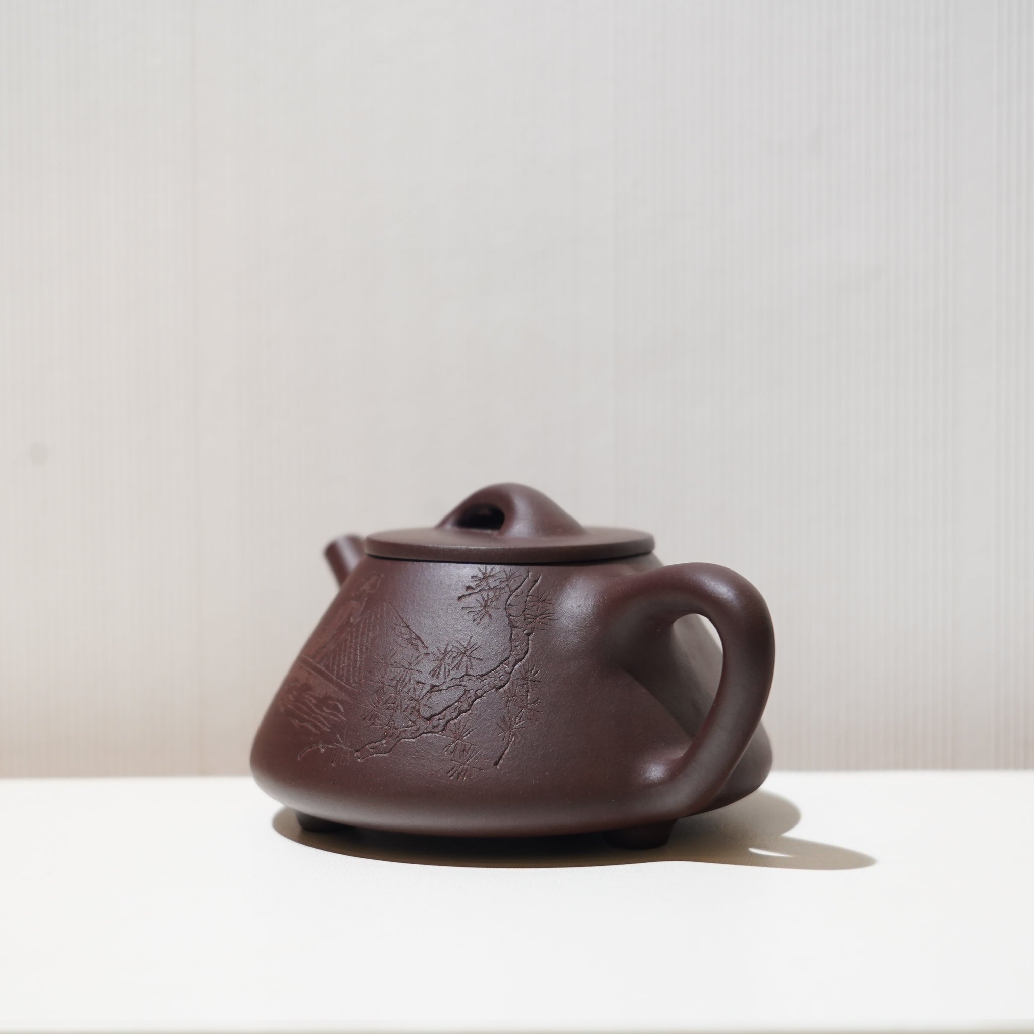 【石瓢】原礦紫泥刻畫紫砂茶壺