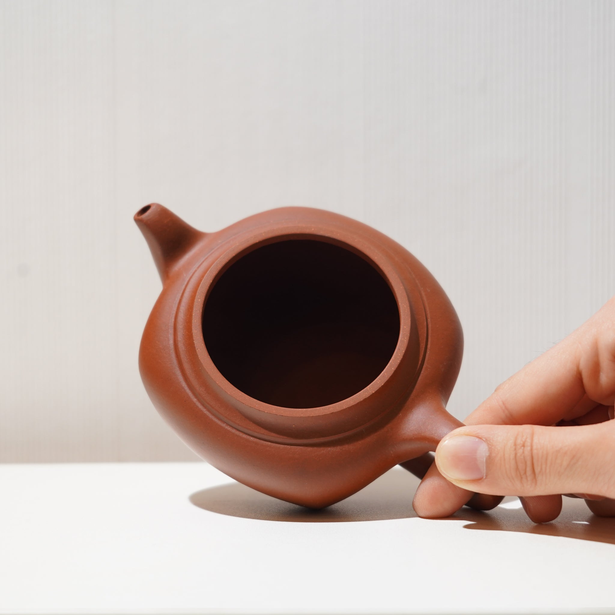 【四方】降坡泥簡意紫砂茶壺