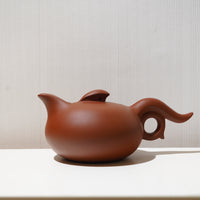 【鳳羽】降坡泥簡意紫砂茶壺