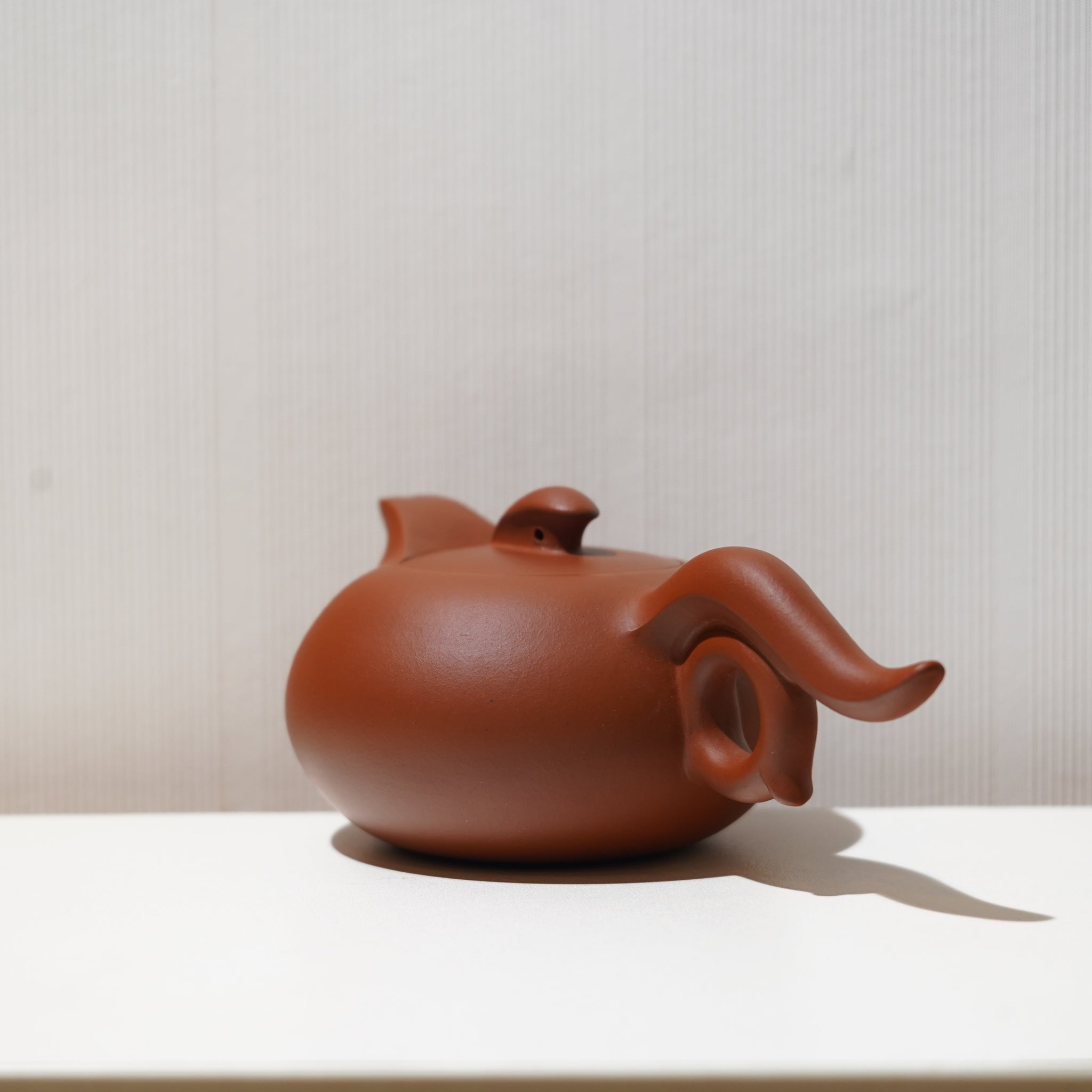 【鳳羽】降坡泥簡意紫砂茶壺