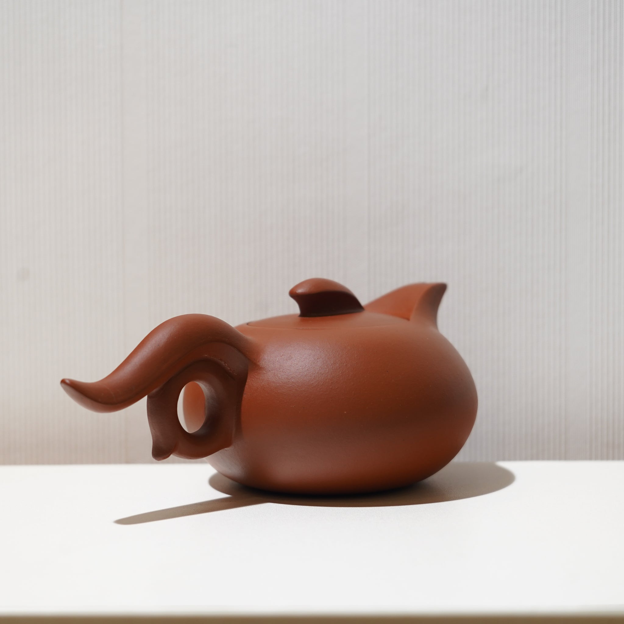 【鳳羽】降坡泥簡意紫砂茶壺